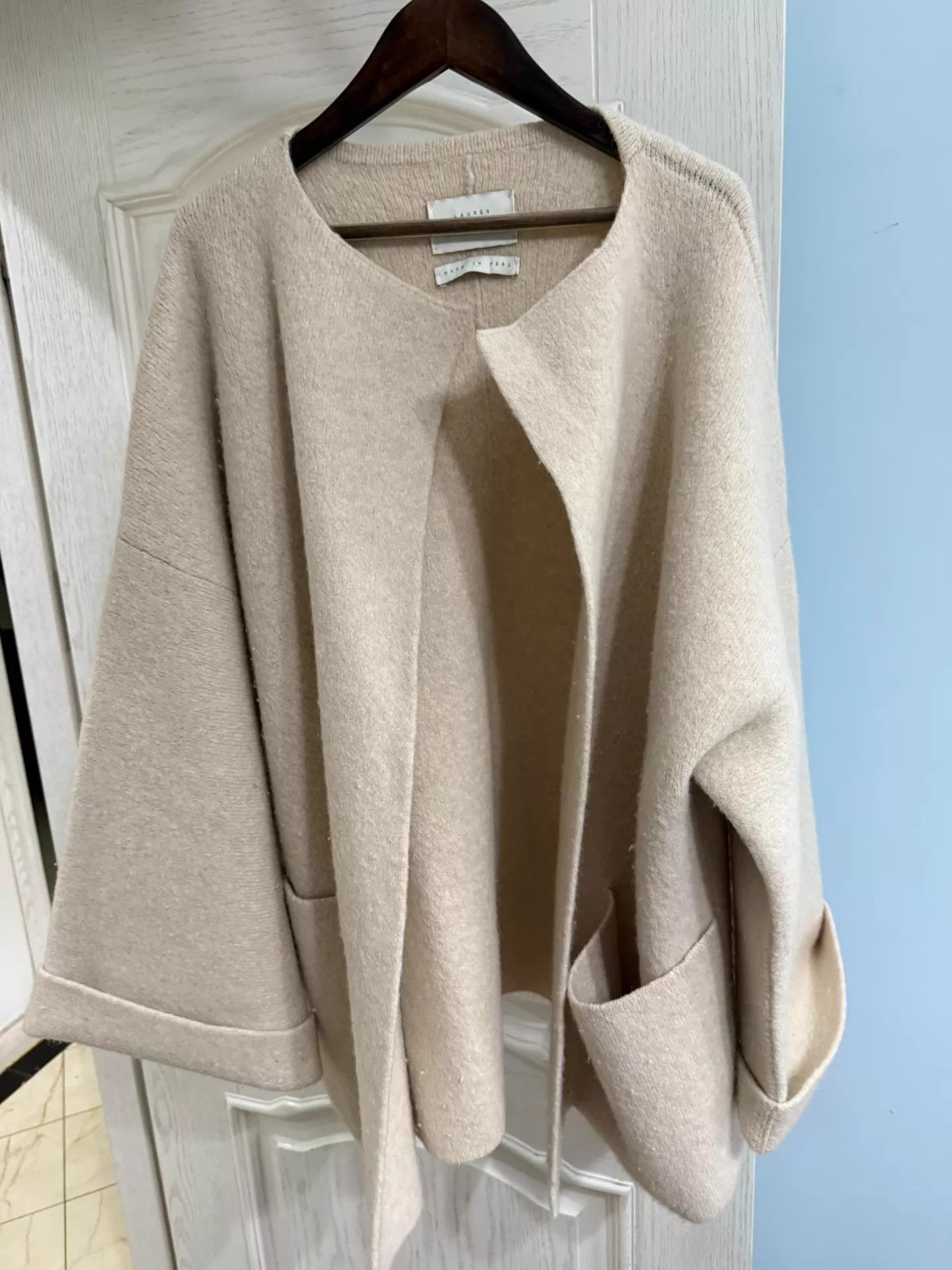 Lauren Manoogian Lauren Manoogian Alpaca Knit Heavy Coat Chic Casual 9/10 Size S / US 4 / IT 40 - 2 Thumbnail