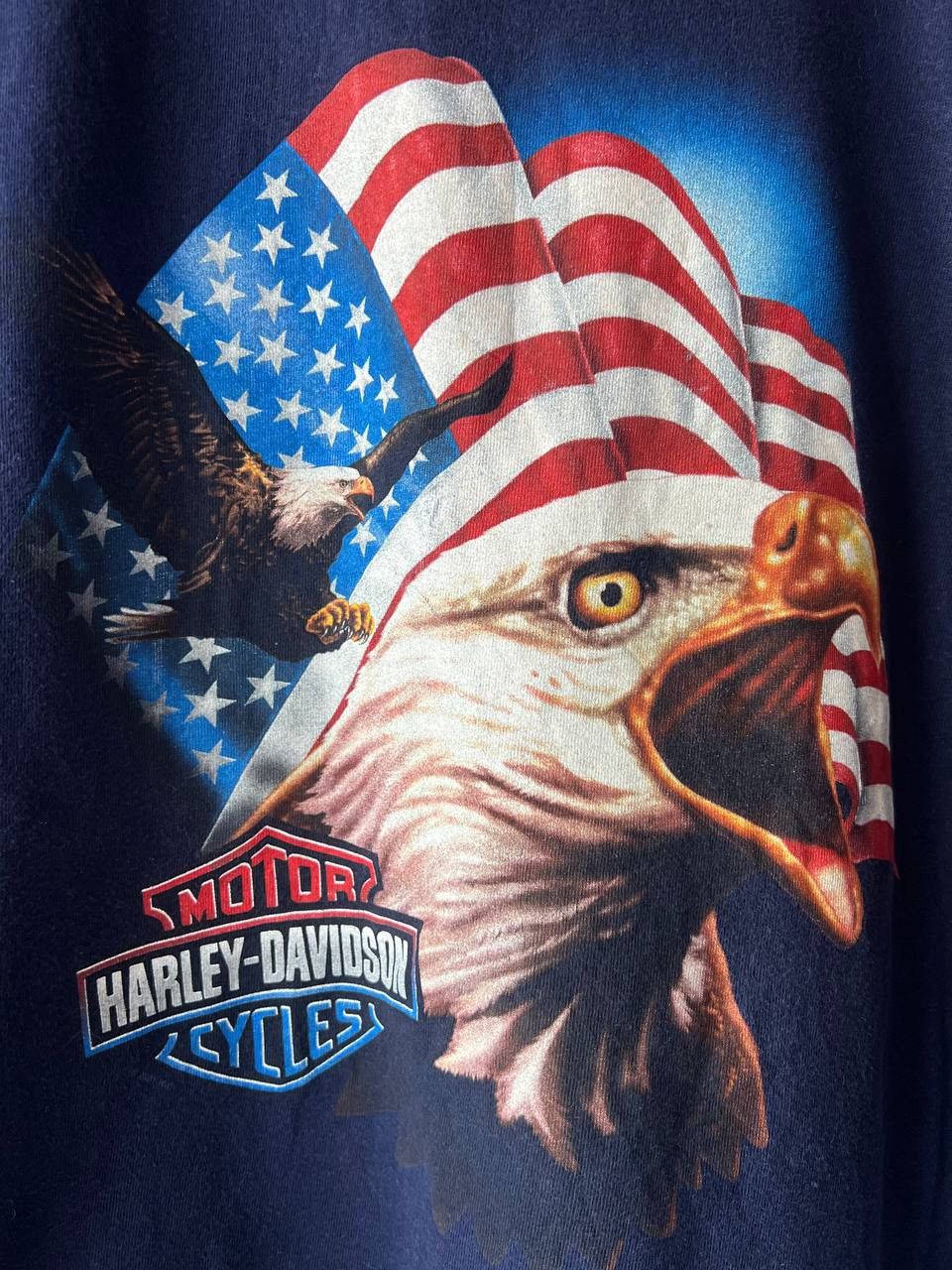 Harley Davidson × Vintage Vintage Harley Davidson Tee 2001 USA 3D Emblem Eagle RARE Size US L / EU 52-54 / 3 - 5 Thumbnail