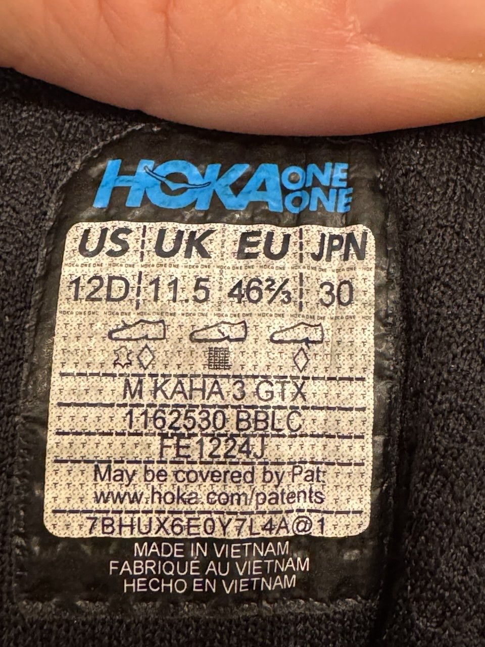 Hoka Hoka Kaha 3 GTX Black Size 12 US Size US 12 / EU 45 - 8 Thumbnail