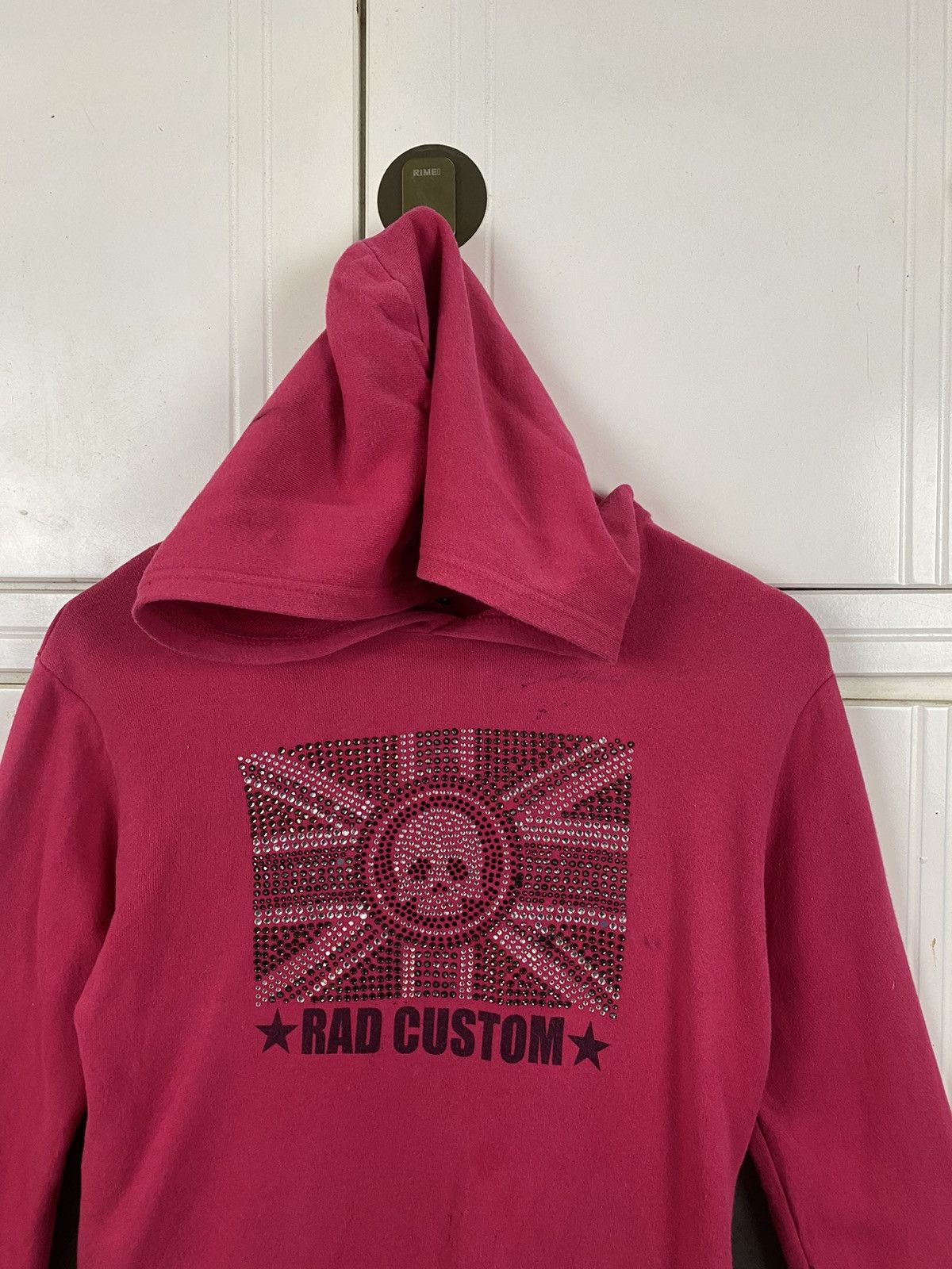 Vintage Vintage Rad Custom Rock & Bike Hoodie Pink Size M / US 6-8 / IT 42-44 - 3 Thumbnail