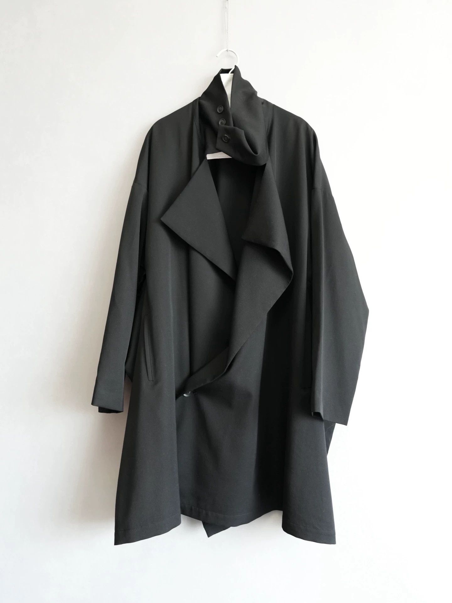 Yohji Yamamoto Yohji Yamamoto 21AW Core Pleated Wool Coat Size US L / EU 52-54 / 3 - 6 Thumbnail
