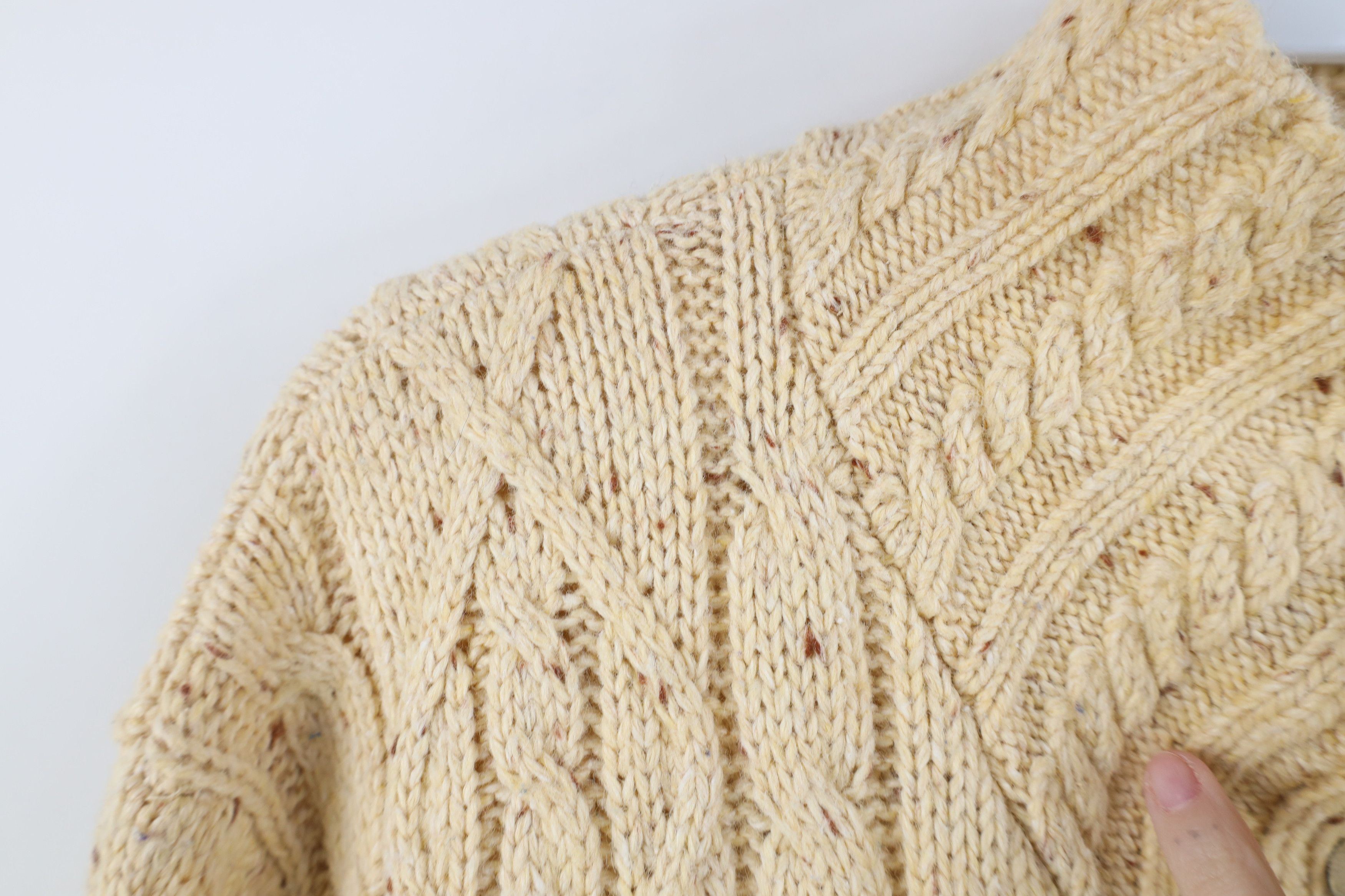 Vintage Vintage 90s Streetwear Chunky Fisherman Cable Knit Sweater Size L / US 10 / IT 46 - 6 Thumbnail