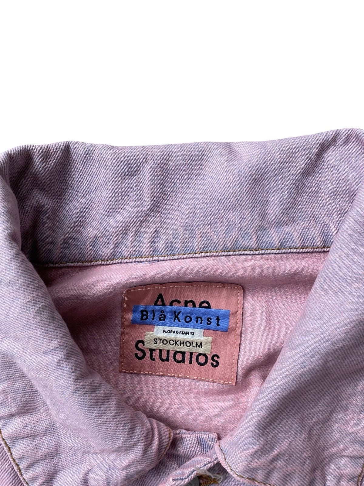 Acne Studios Acne Studios Pink Bla Konst Denim 2000 Jacket Size US L / EU 52-54 / 3 - 10 Thumbnail