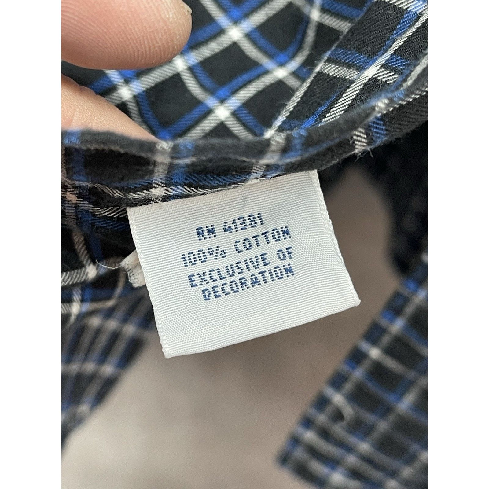 Lauren Ralph Lauren RALPH LAUREN XXL Classic Fit Blue Plaid Button Up Shirt Size US XXL / EU 58 / 5 - 5 Thumbnail