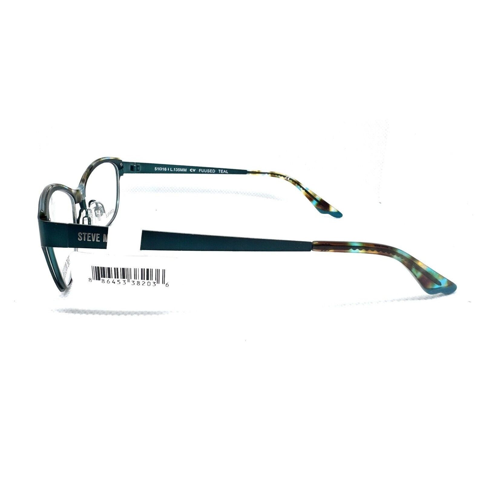 Steve Madden STEVE MADDEN FUUSED METALLIC TEAL EYEGLASSES 51-16 Size ONE SIZE - 4 Thumbnail