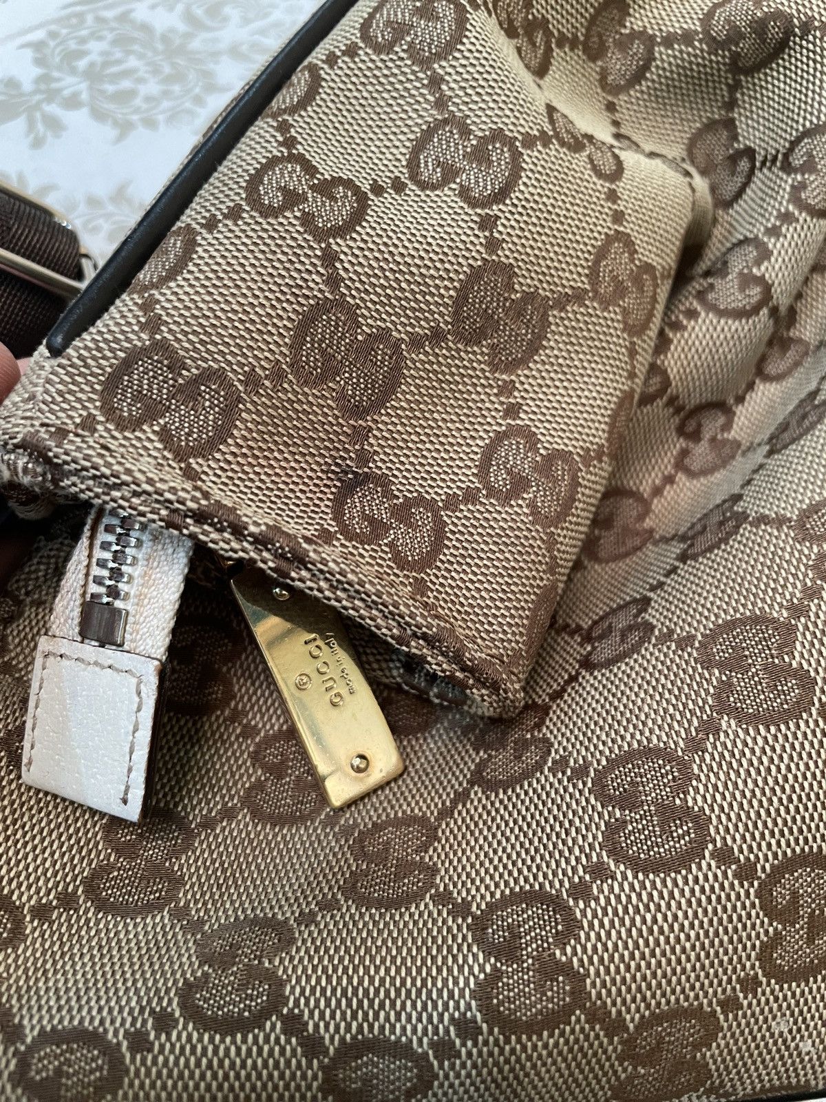Gucci × Handmade × Vintage Supreme Crossbody HandMade Messenger Side Tote Shoulder Bag Size ONE SIZE - 15 Thumbnail