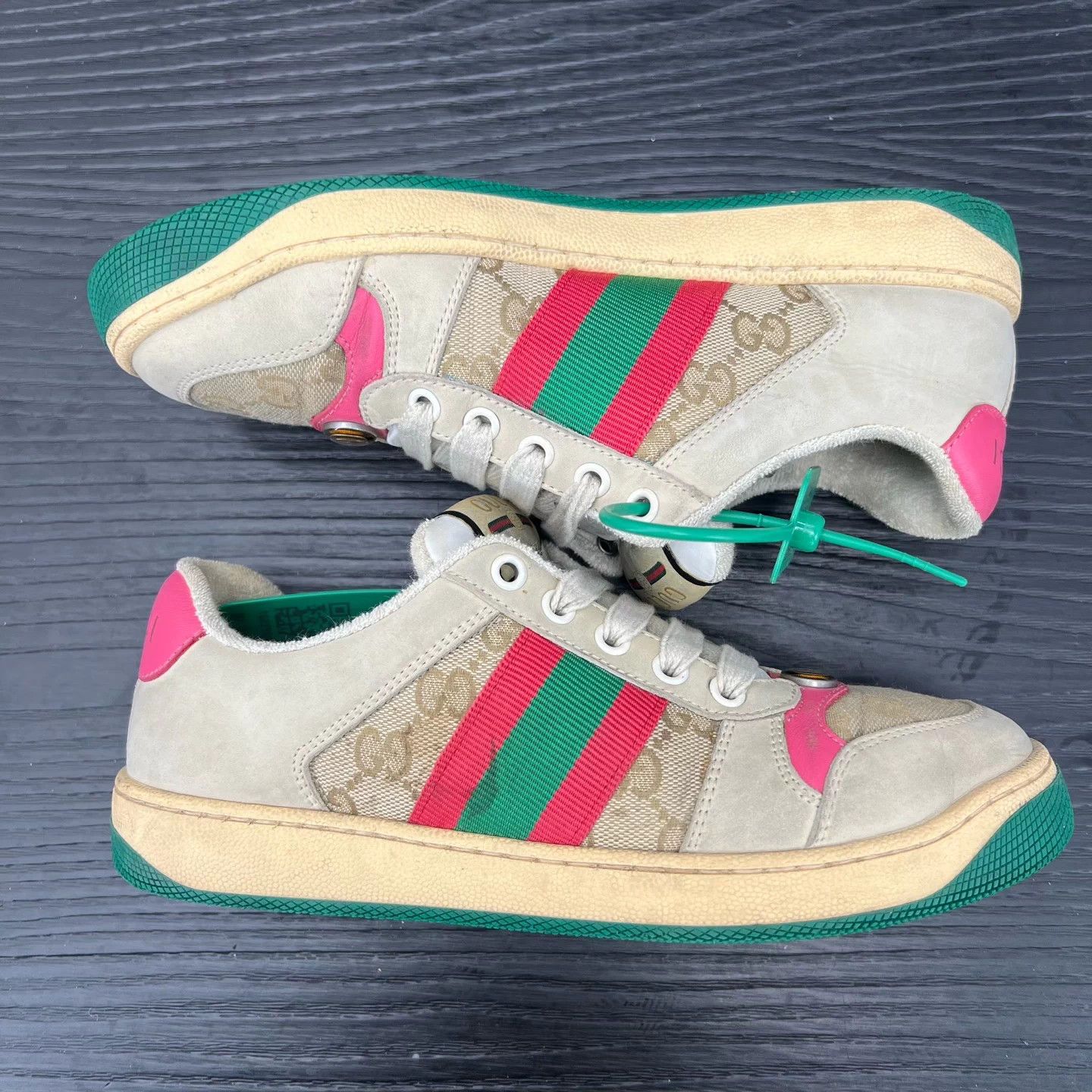Gucci Gucci Rhyton ebony magenta 36.5 Worn 2x Size US 5.5 / IT 35.5 - 7 Thumbnail