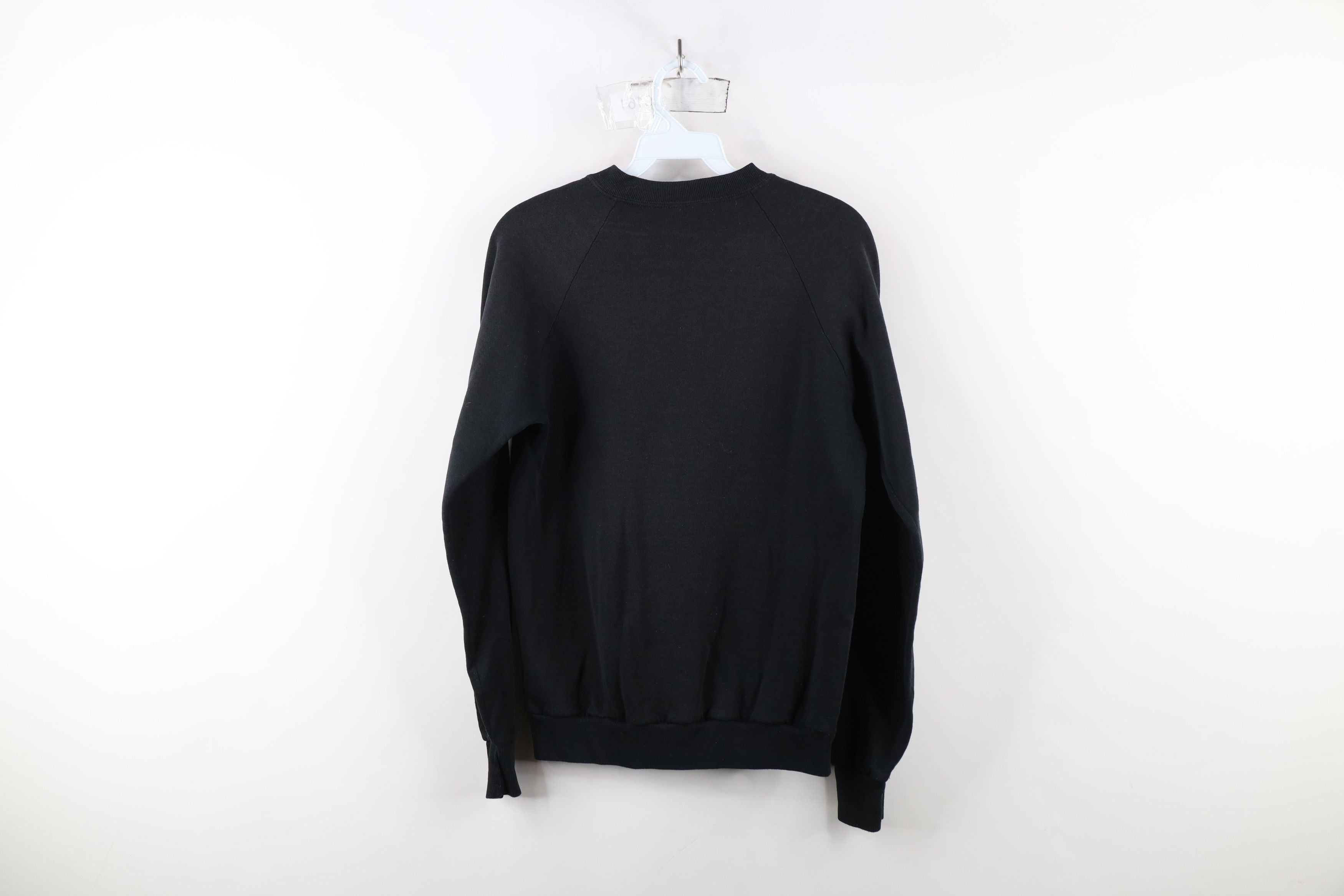 Vintage Vintage 90s Streetwear Floral Flower Sweatshirt Black USA Size M / US 6-8 / IT 42-44 - 12 Thumbnail