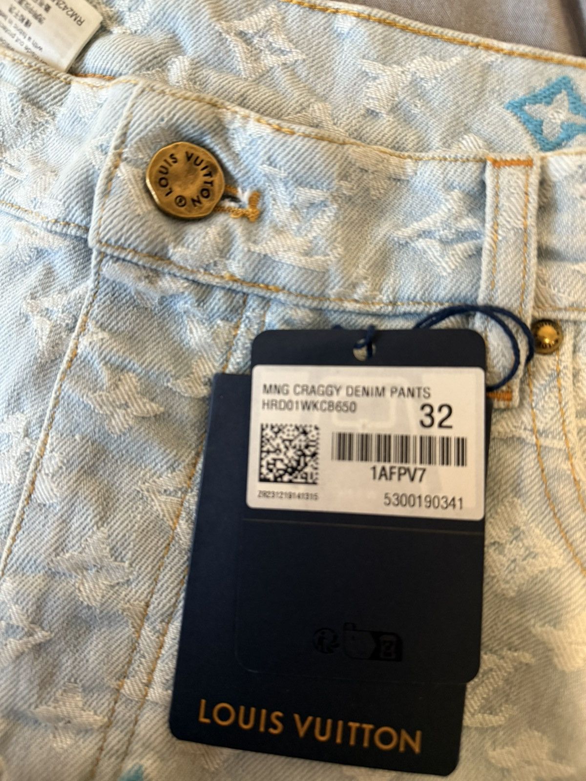 Louis Vuitton Tyler The Creator Monogram Denim Pants Size US 32 / EU 48 - 3 Thumbnail
