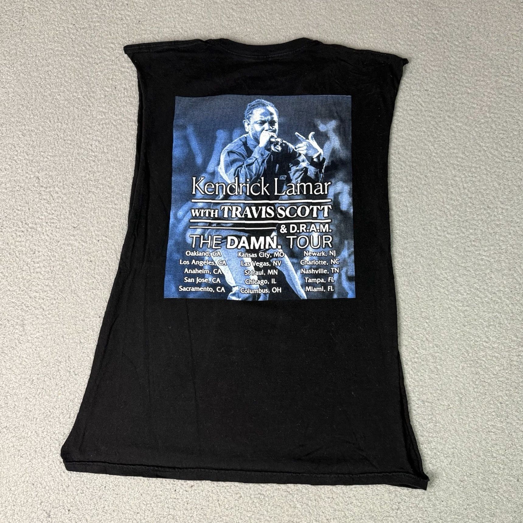 Travis Scott VINTAGE Kendrick Lamar T Shirt Adult XL Black The Damn Tour Size US XL / EU 56 / 4 - 4 Thumbnail