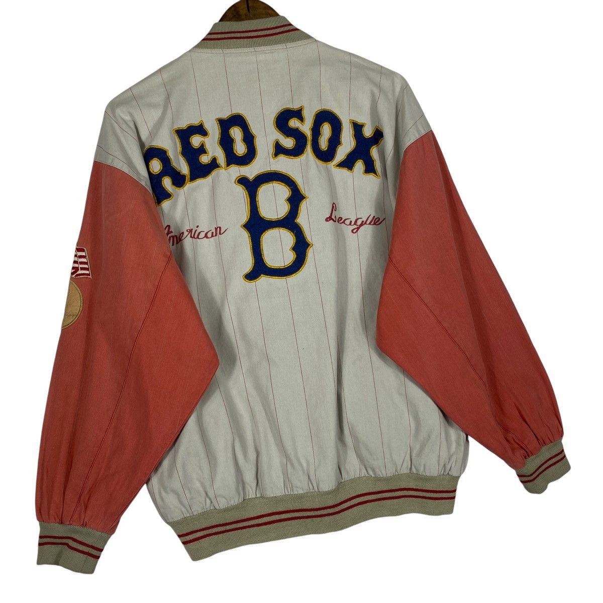 MLB Vintage 90s Boston Red Sox Reversible Bomber Jacket Size US S / EU 44-46 / 1 - 8 Thumbnail