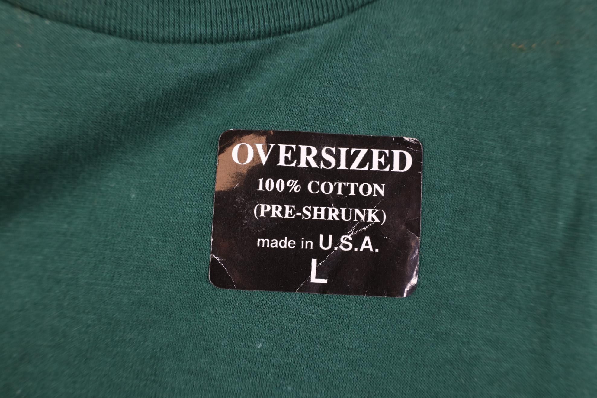 Vintage Deadstock Vintage 90s Streetwear Mock Neck T-Shirt USA Green Size US L / EU 52-54 / 3 - 4 Thumbnail