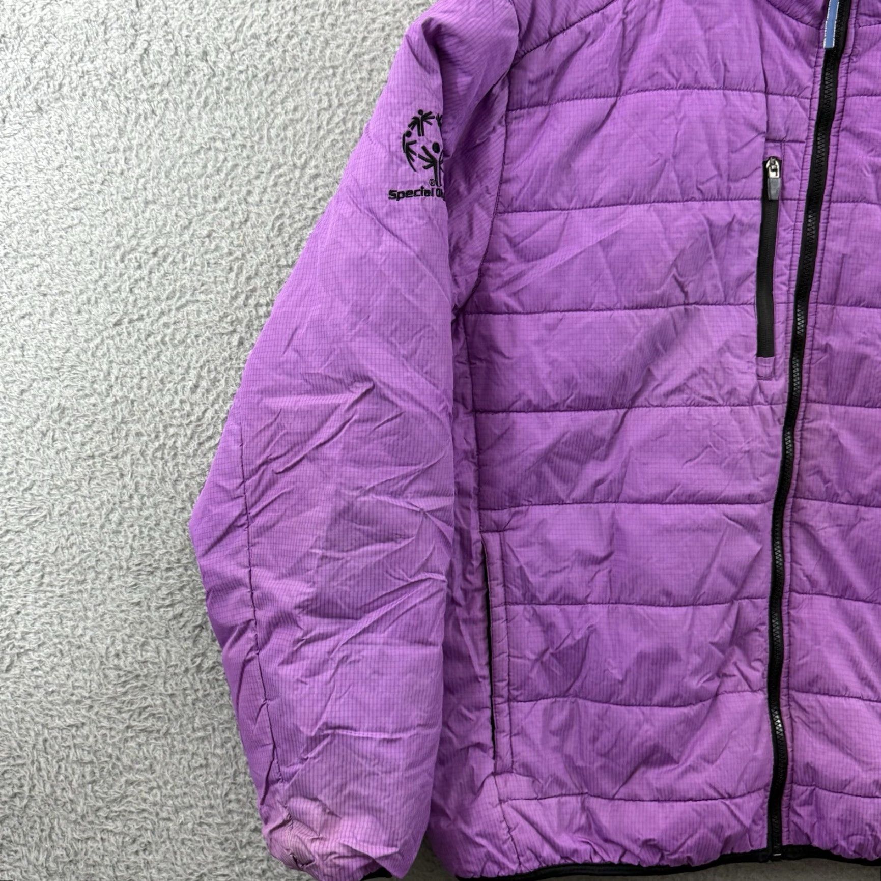 Vintage Olympics Jacket Womens XL Purple 2009 Puffer Ski Outdoor Lined Sport Insulated Size XL / US 12-14 / IT 48-50 - 4 Thumbnail