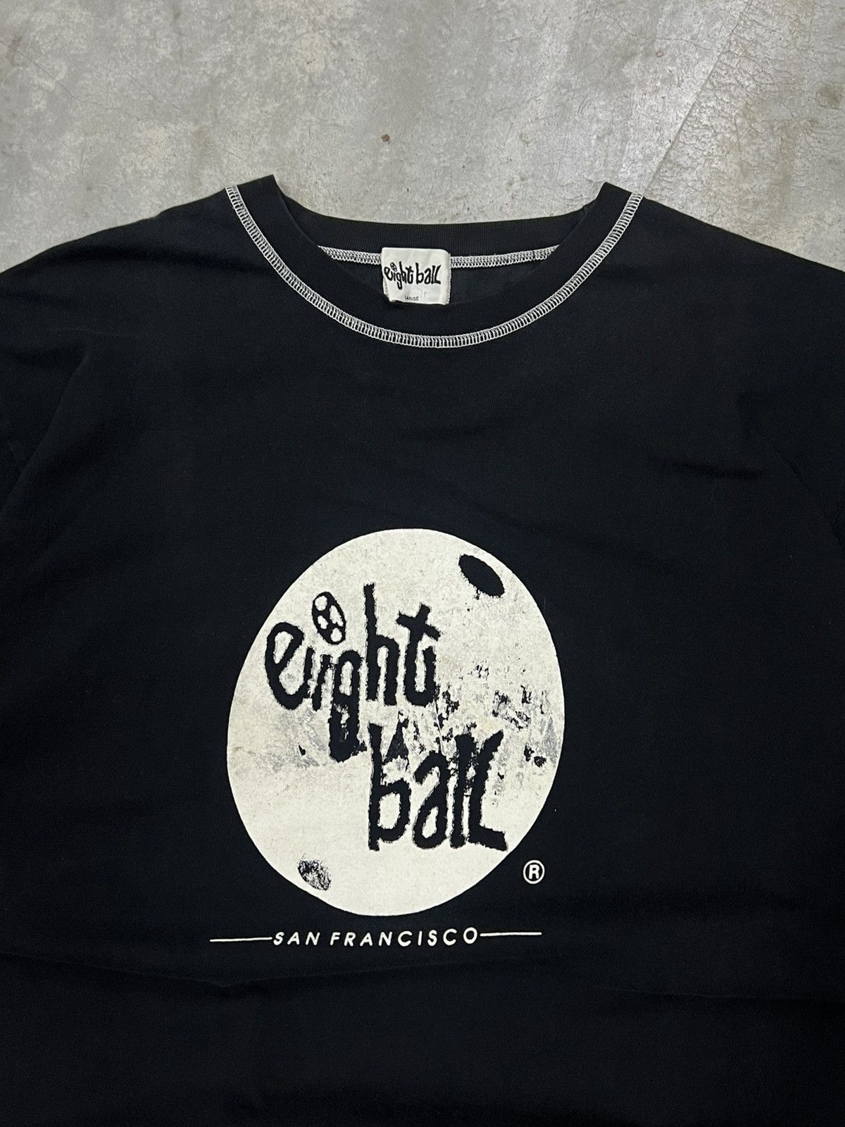 Band Tees Vintage 90s Eight Ball Records San Francisco T-Shirt Size US L / EU 52-54 / 3 - 6 Thumbnail