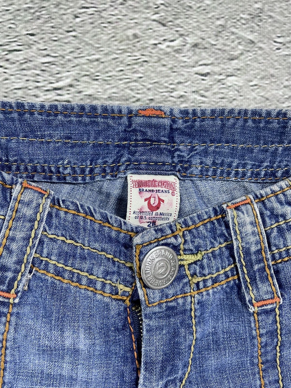 True Religion True Religion vintage blue denim shorts thick stitching Y2K Size 26" / US 2 / IT 38 - 3 Thumbnail