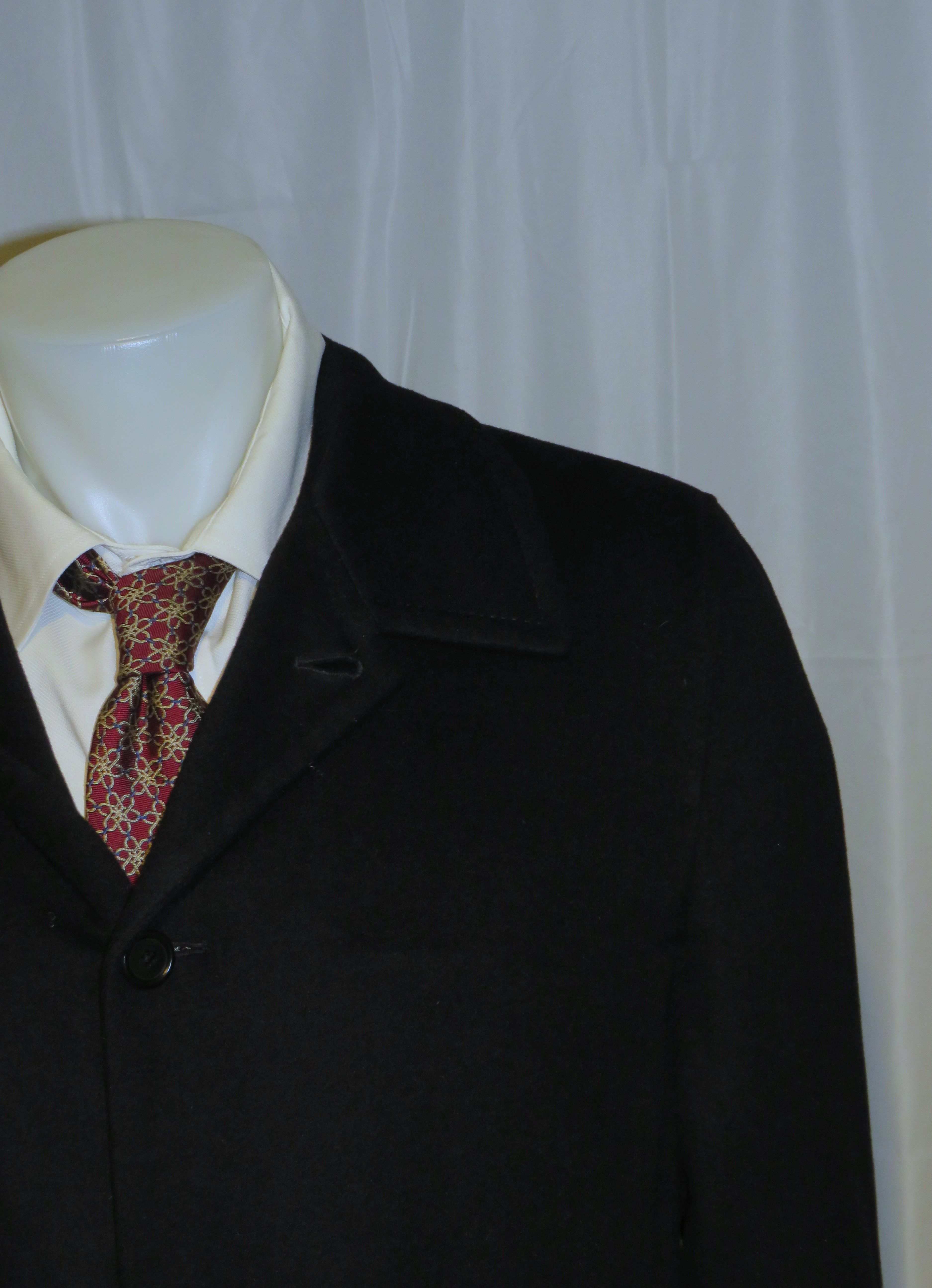 Other Great Scott Angora Blend Black Brushed Flannel Top Coat 46 Size US XL / EU 56 / 4 - 4 Thumbnail