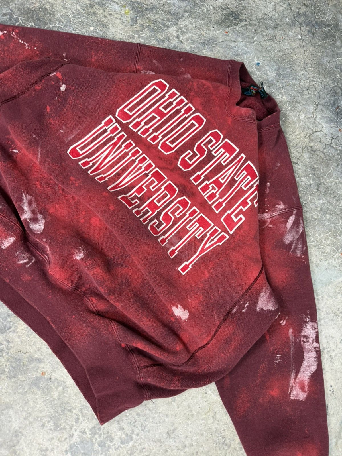 NCAA × Vintage Vintage Distressed Faded Ohio Sweatshirt Size US XL / EU 56 / 4 - 5 Thumbnail