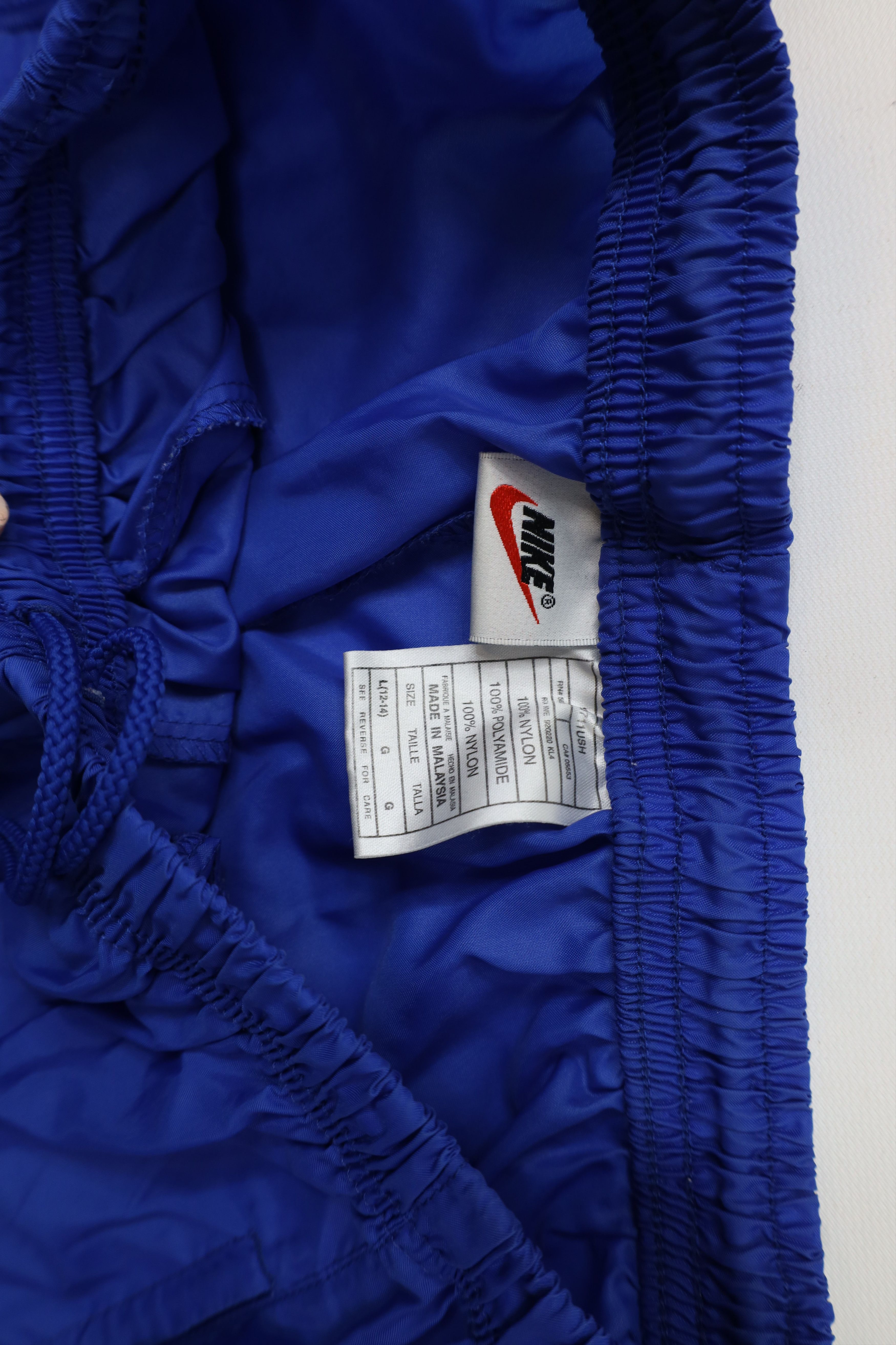 Nike × Vintage Vintage 90s Nike Swoosh Windbreaker Nylon Joggers Pants Size US 36 / EU 52 - 9 Thumbnail