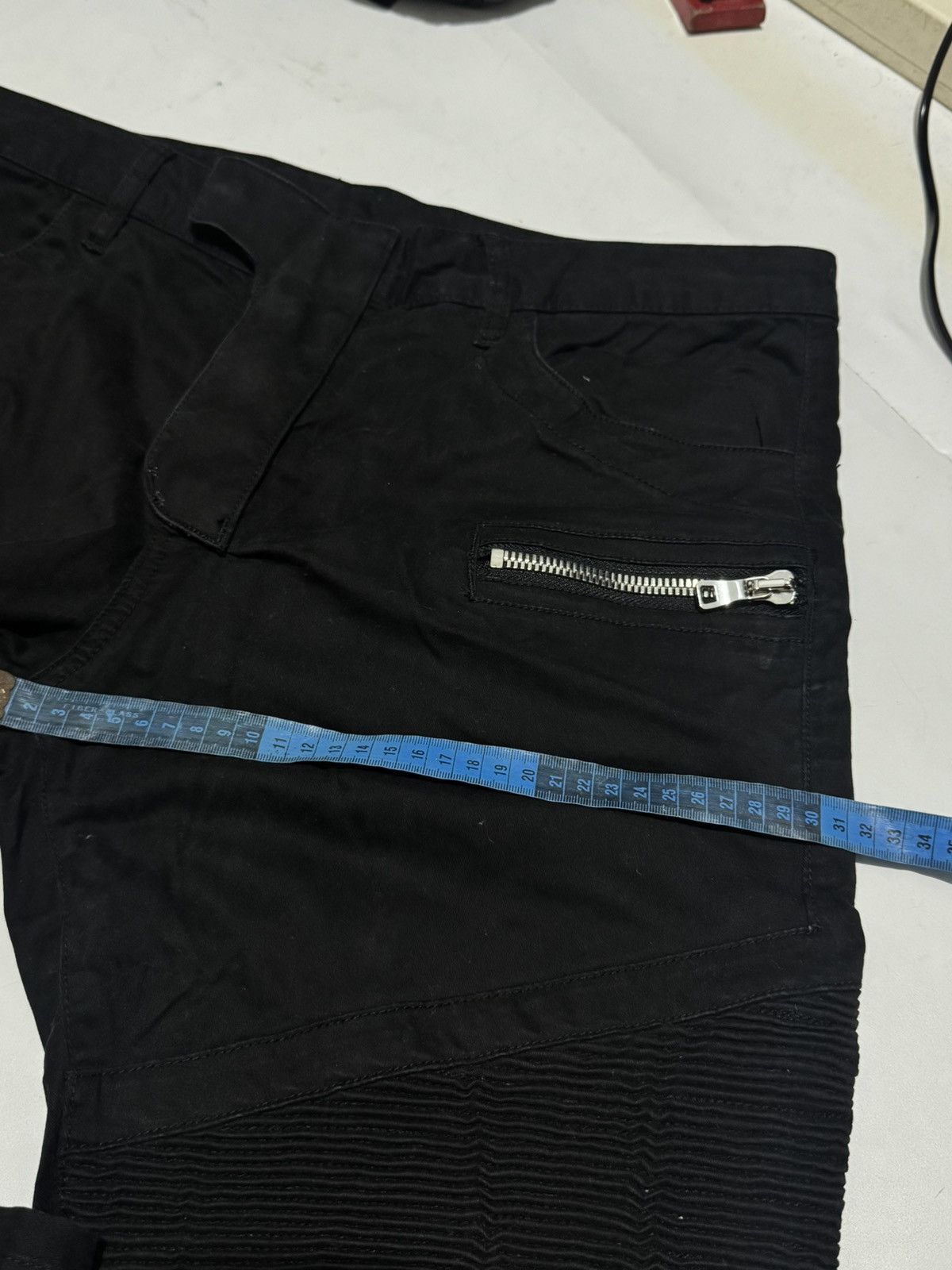 Balmain Olivier Rousteing Black Biker Pants Size US 36 / EU 52 - 11 Thumbnail