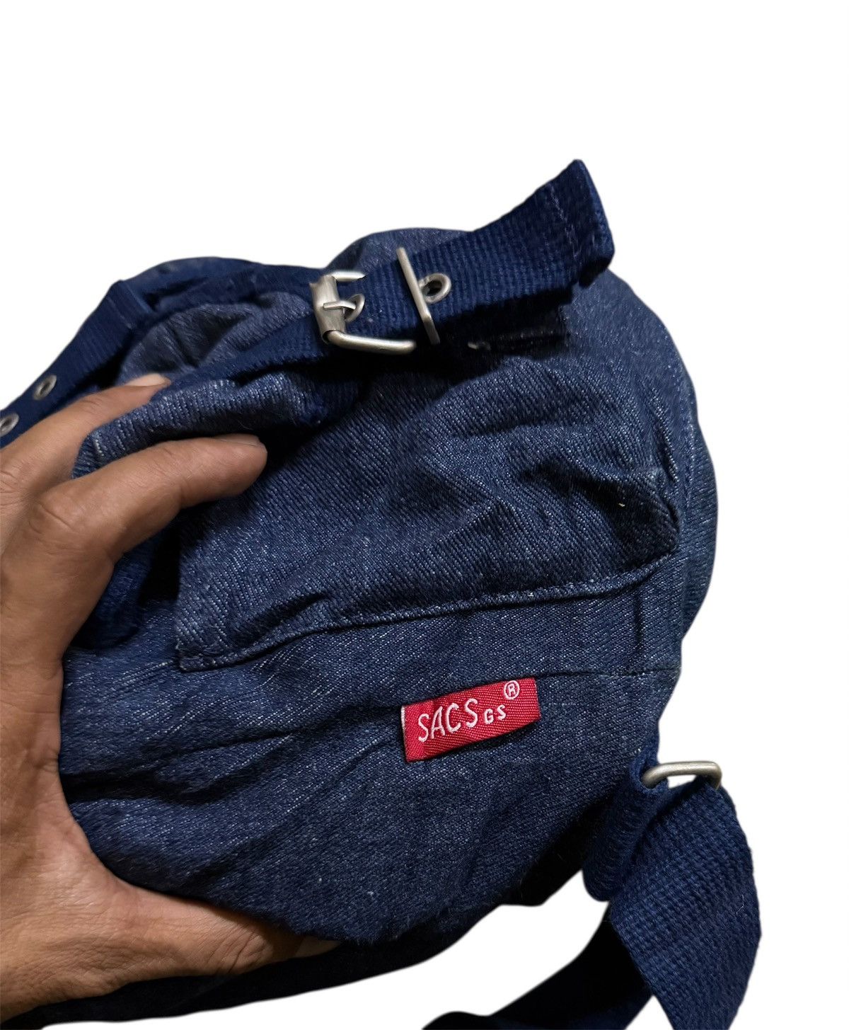 Japanese Brand SACS GS Denim Bagpack Vintage Size ONE SIZE - 5 Thumbnail