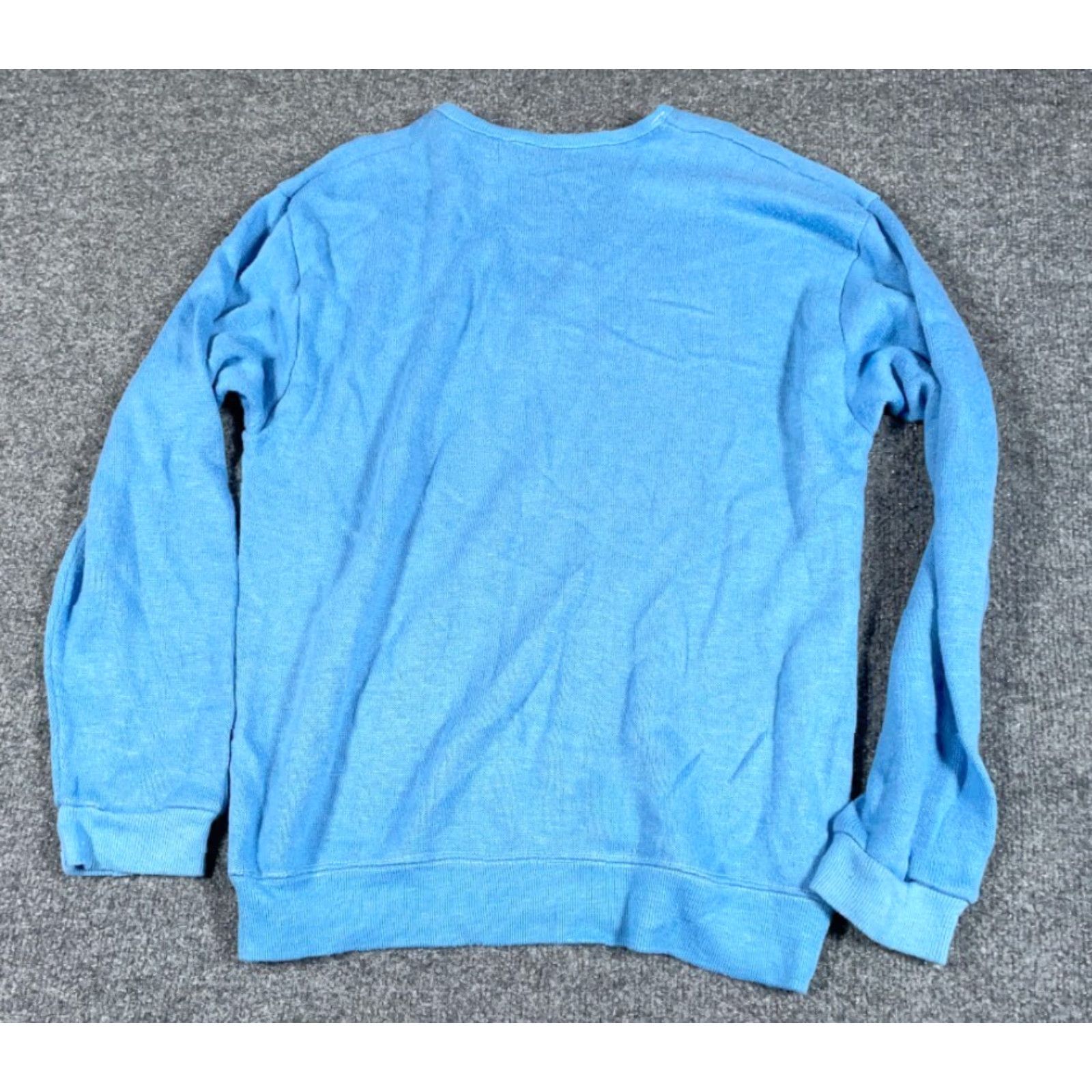 Soffe VTG Soffe V-Neck Sweater Pullover Mens Large Light Blue 80s 90s Preppy Retro Lightweight USA Made Size US L / EU 52-54 / 3 - 2 Thumbnail