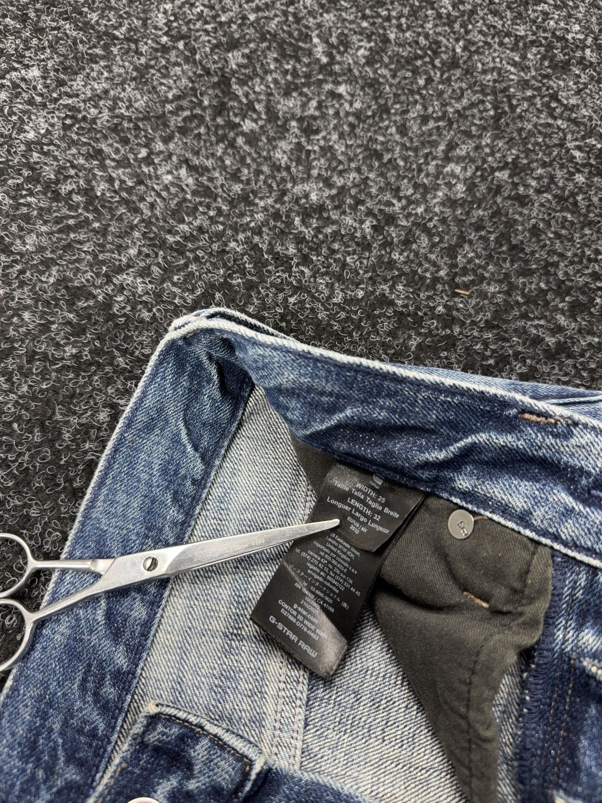 G-Star Vntg 00s G-Star RAW Contor 3D Wide Tapered Washed JeansY2K Size 25" / US 0 / IT 36 - 10 Thumbnail