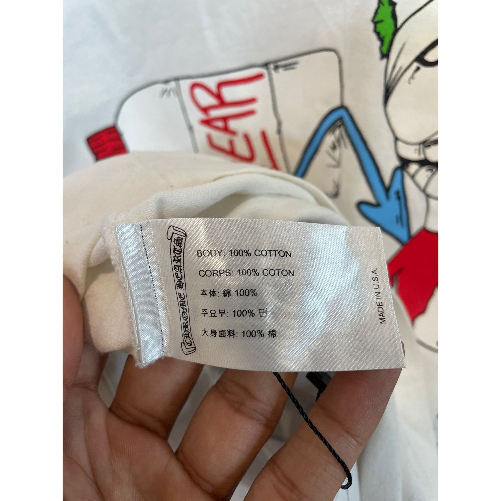 Chrome Hearts Chrome Hearts Matty Boy Colorblind Tee White Used Small Size US S / EU 44-46 / 1 - 5 Thumbnail