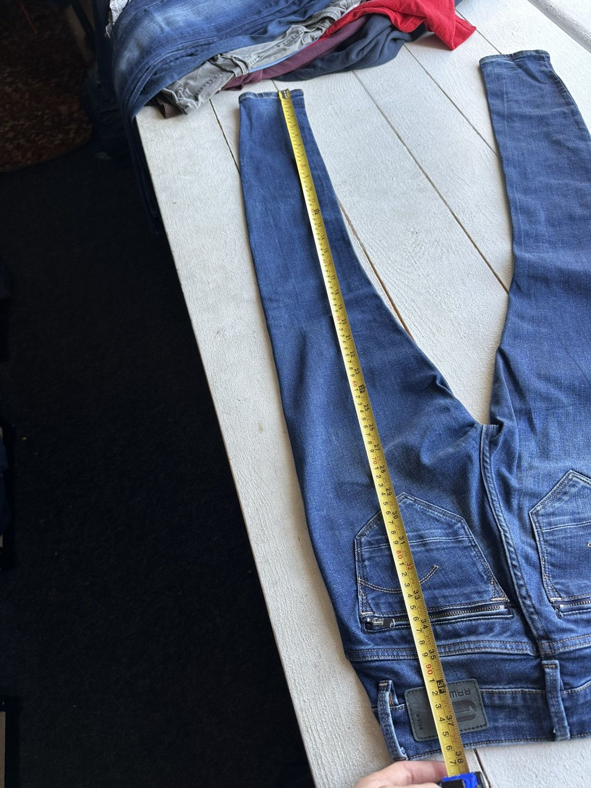 G-Star VNTG🚨G STAR RAW Jeans Washed Distressed Denim y2k Size 23" - 11 Thumbnail
