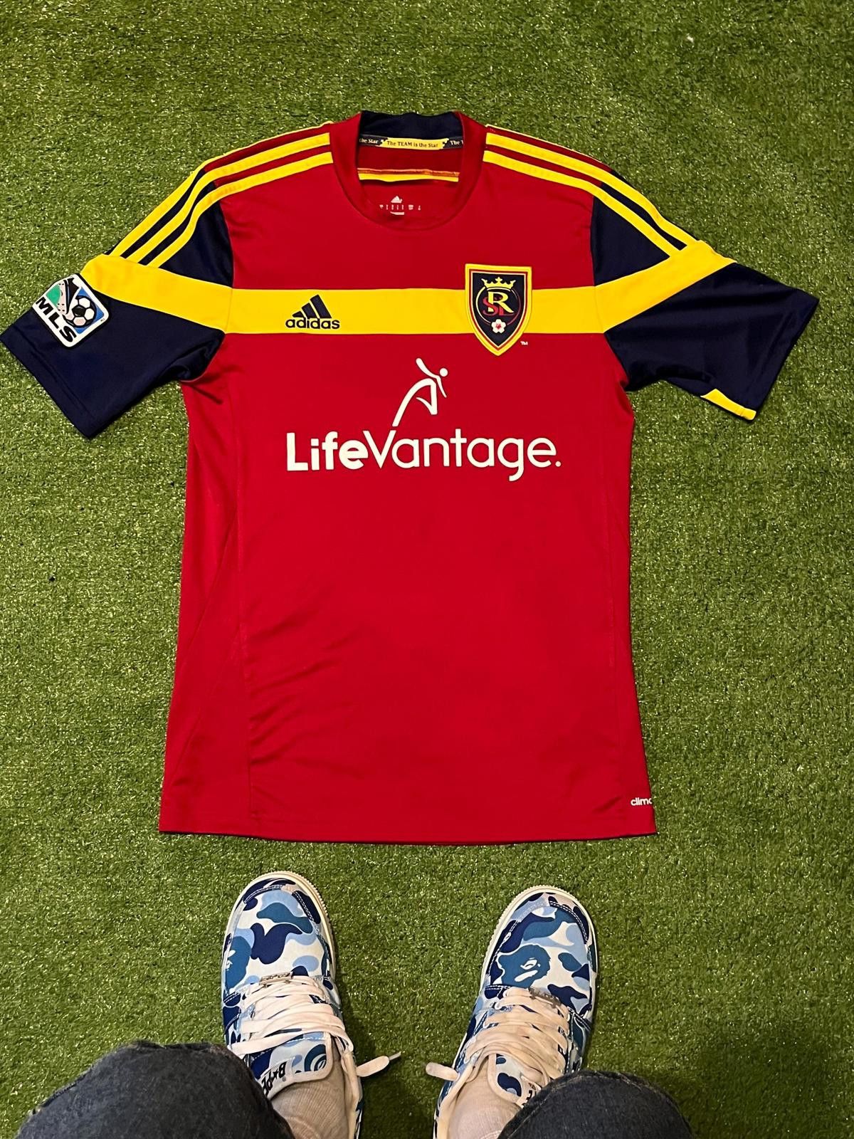 Adidas Adidas Real Salt Lake Men's Soccer Jersey Climacool Size S Size US S / EU 44-46 / 1 - 1 Thumbnail