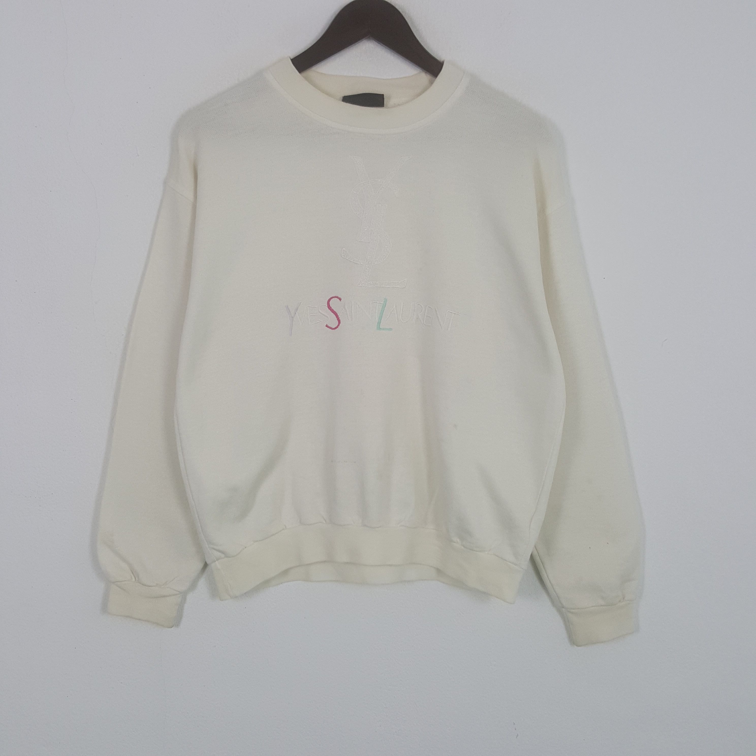 Vintage Yves Saint Laurent Embroidery Sweatshirt