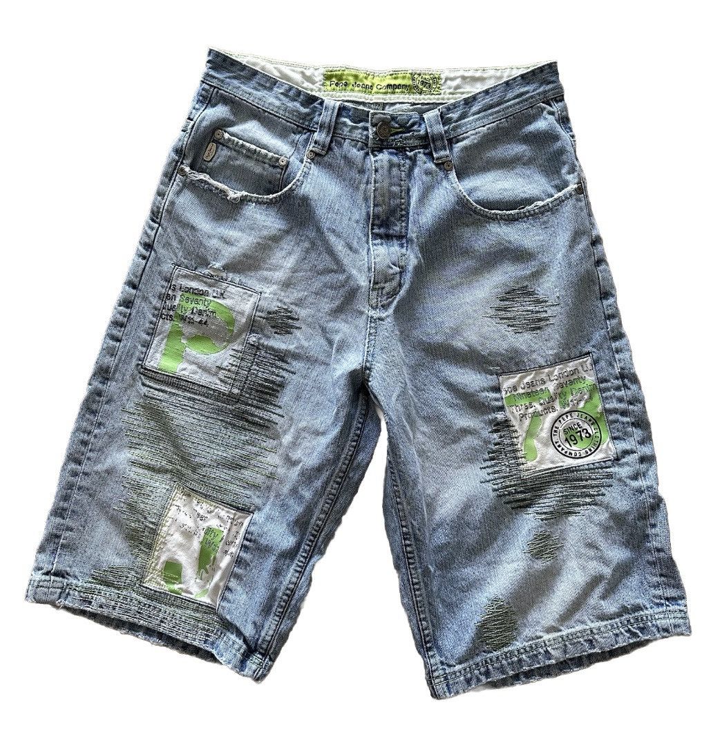 Pepe Jeans × Vintage Vintage 2000s Pepe Jeans Cargo Baggy Utility Rare Y2K Shorts Size US 34 / EU 50 - 2 Thumbnail