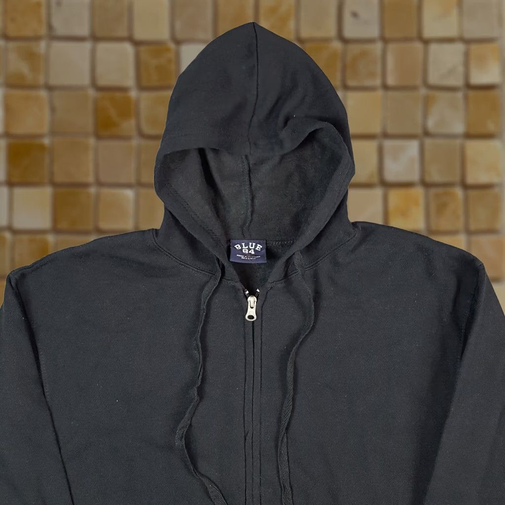 Vintage VINTAGE Black Full Zip Hooded Sweatshirt XL Hooded Men's Normcore Hoodie Crewneck Sweatshirt Size US XL / EU 56 / 4 - 1 Thumbnail