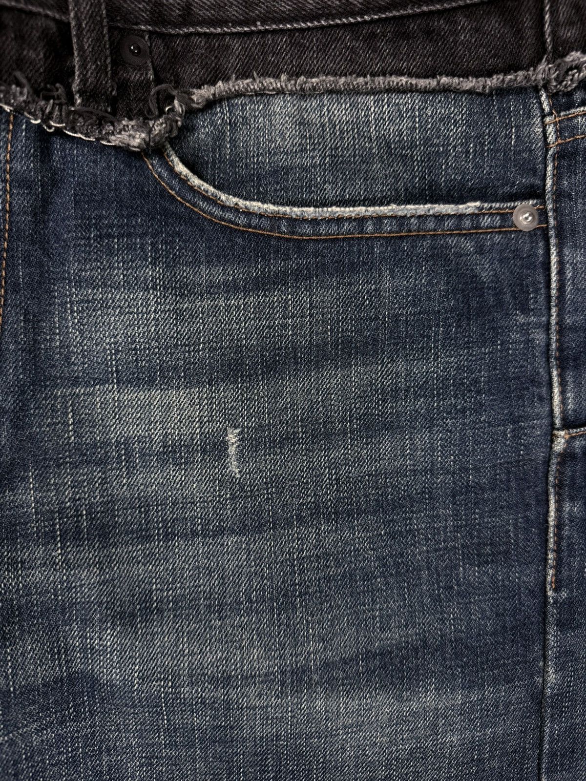 Dior × Hedi Slimane Dior Homme - AW06 Cummerbund Denim Size US 31 - 2 Thumbnail