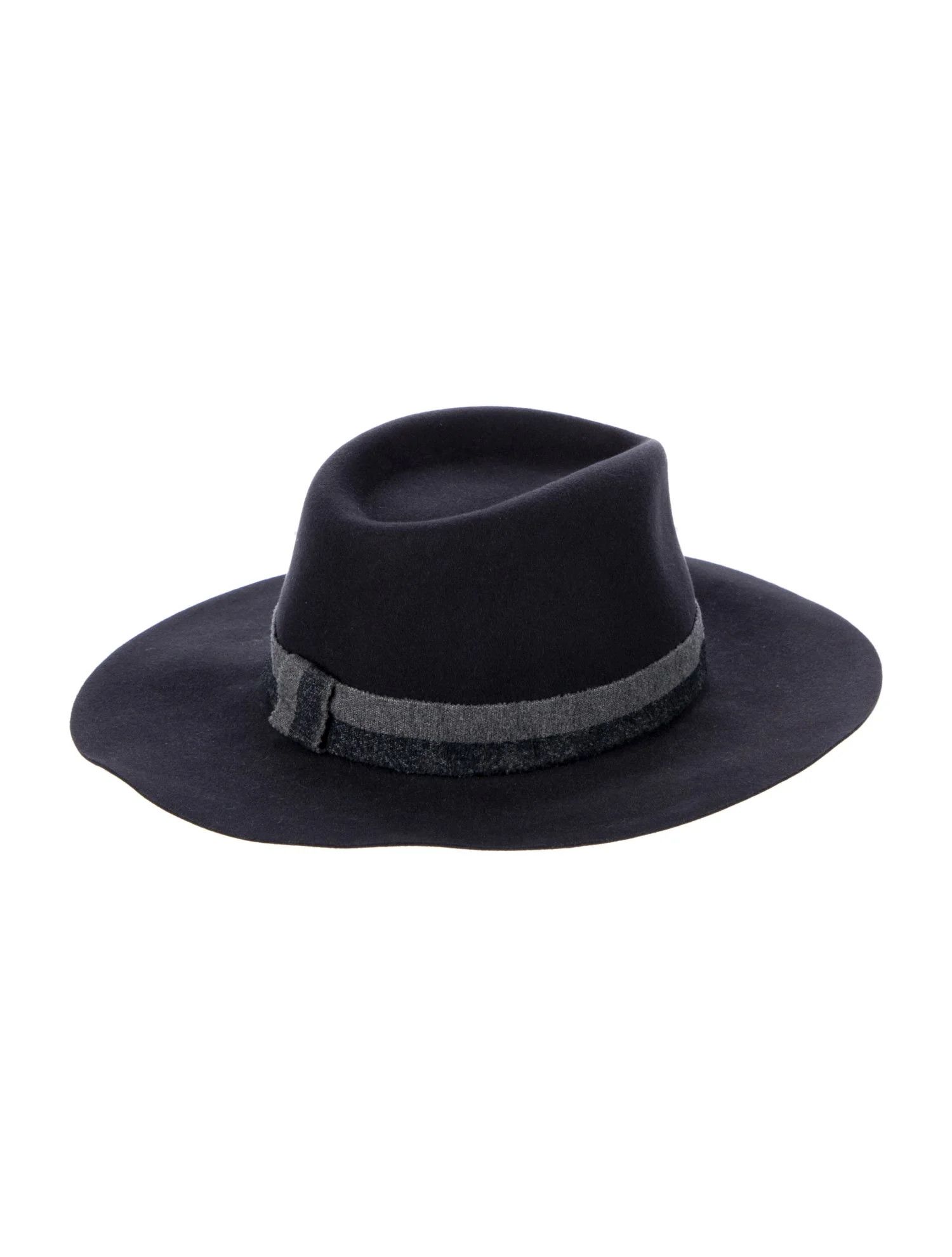 Maison Michel Maison Michel Paris Grey Navy Virginie Wool-Felt Hat Size S Size ONE SIZE - 2 Thumbnail