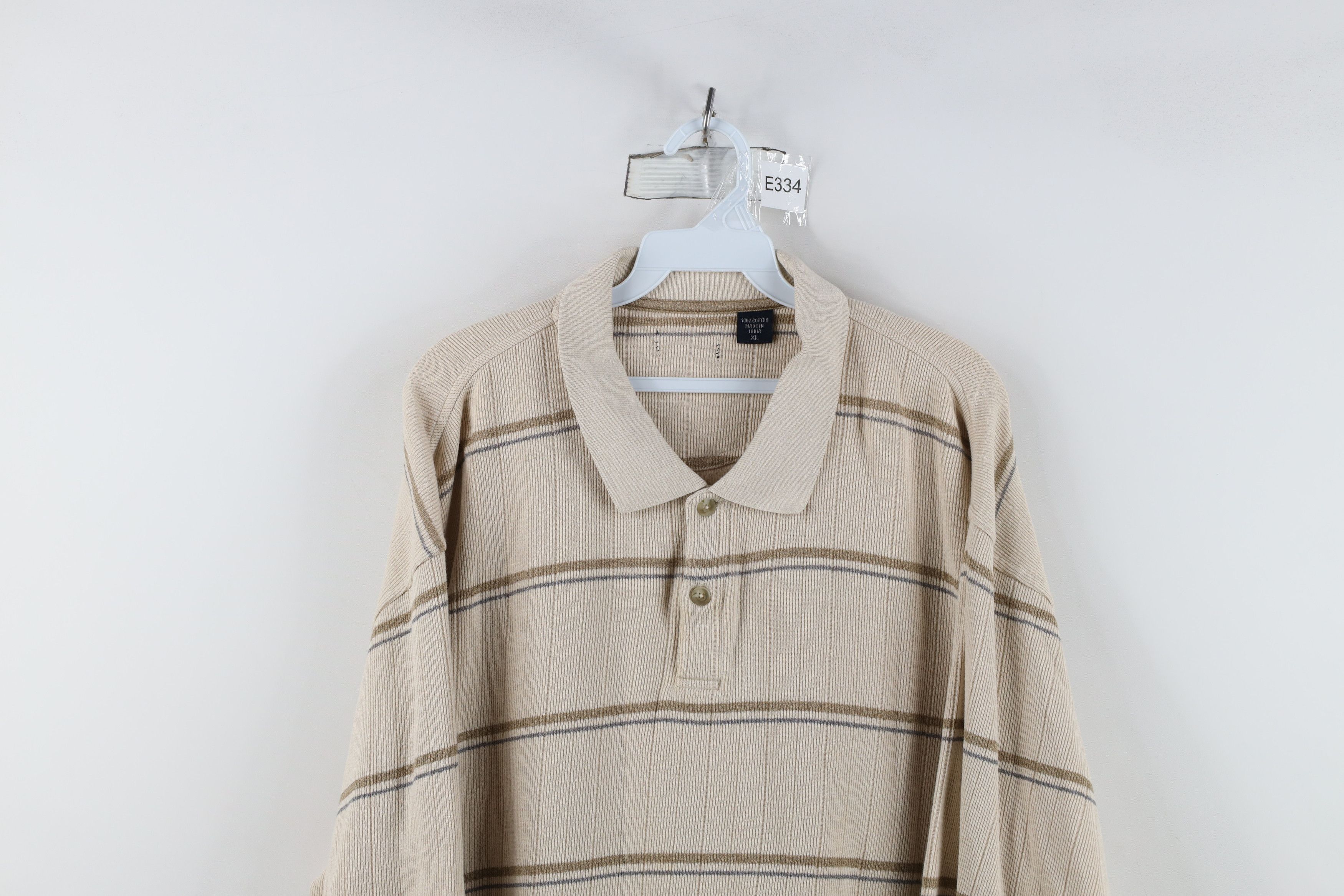 Vintage Vintage 90s Streetwear Ribbed Knit Long Sleeve Rugby Polo Size US XL / EU 56 / 4 - 2 Thumbnail