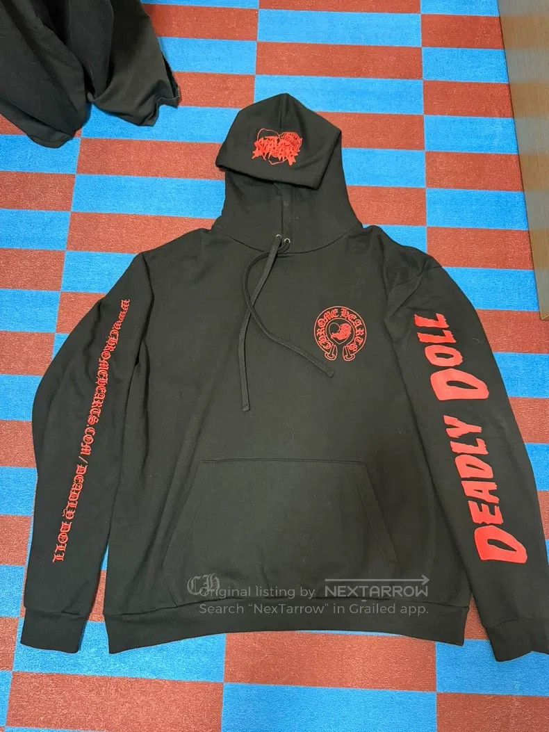 Chrome Hearts CHROME HEARTS Size XL Black and red pullover sweater Size US XL / EU 56 / 4 - 1 Thumbnail