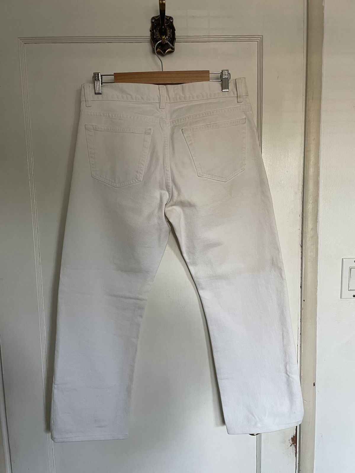 Helmut Lang Helmut Lang Vintage White Denim Size US 33 - 2 Thumbnail