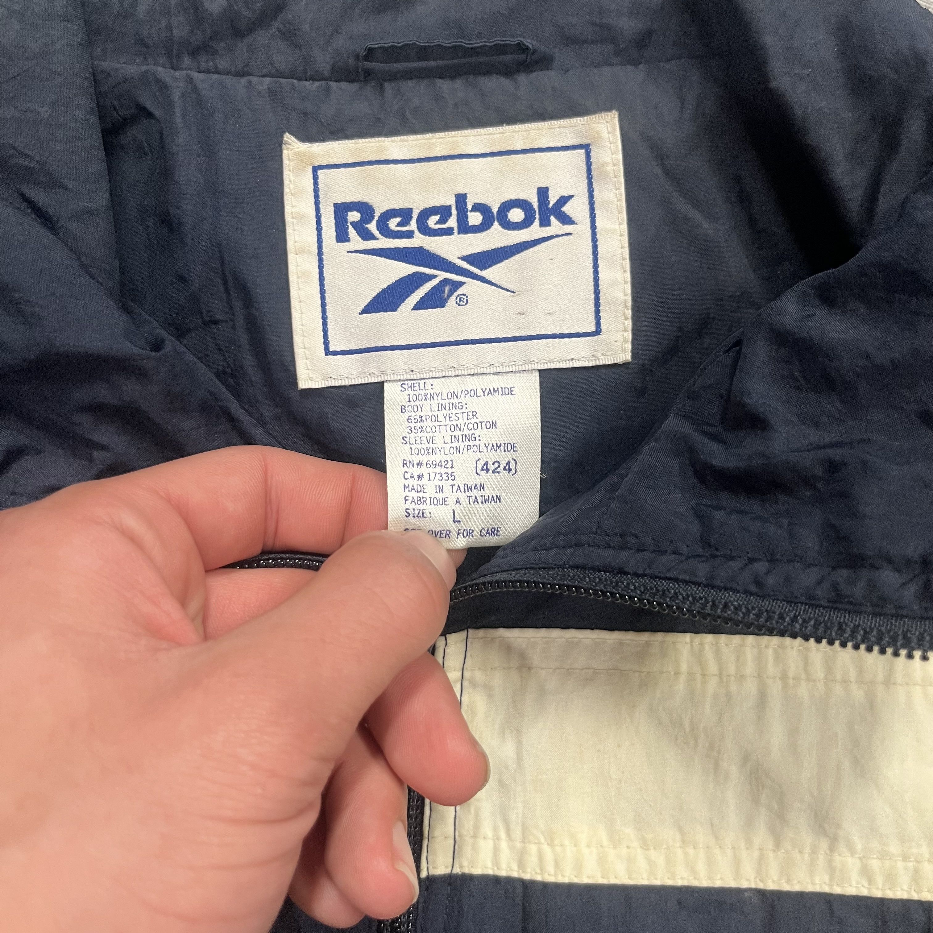 Nike × Reebok × Vintage Crazy VTG 90s Reebok UVA Lightweight Windbreaker Size US L / EU 52-54 / 3 - 3 Thumbnail