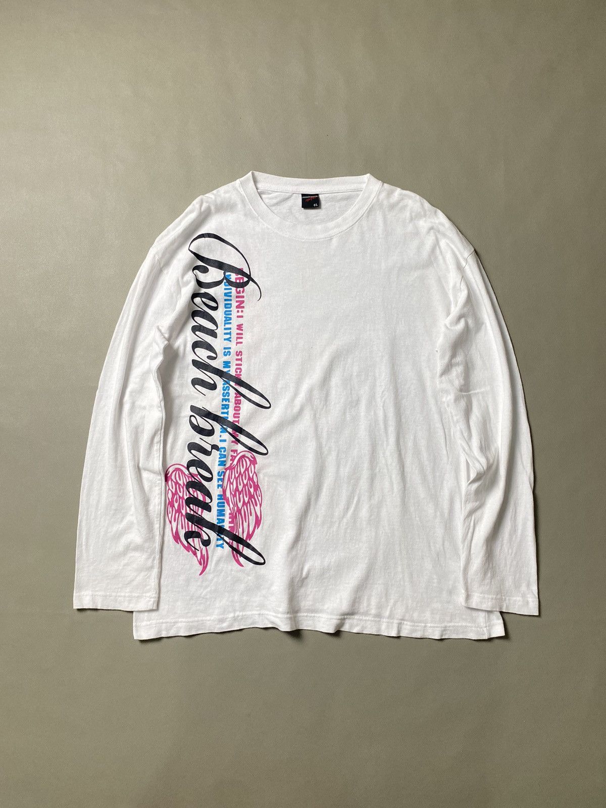 Beauty Beast × If Six Was Nine × Le Grande Bleu (L.G.B.) Y2K Fogaty House Poem Wings Longsleeve Size US XL / EU 56 / 4 - 2 Thumbnail