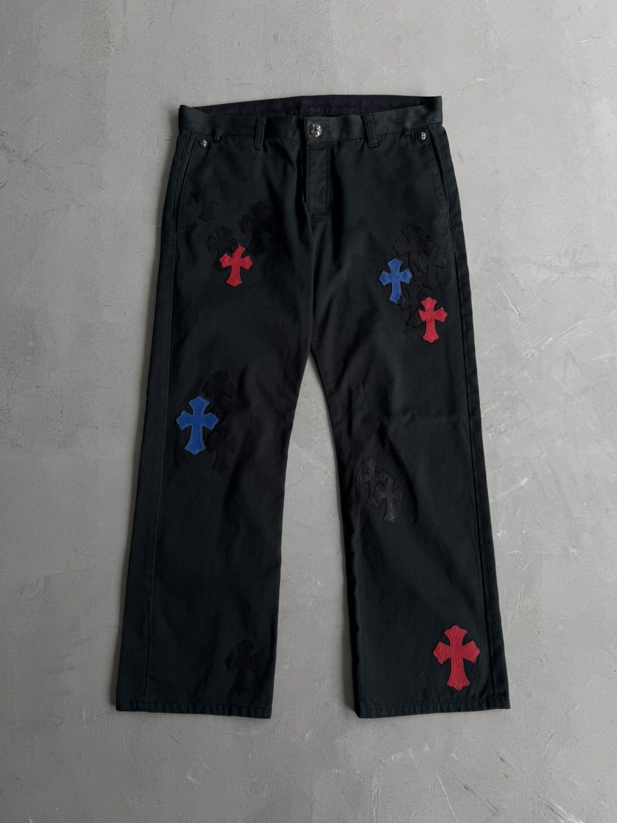 Chrome Hearts Chrome Hearts - Spiderman Cross Patches Chino Pants Size US 36 / EU 52 - 1 Thumbnail