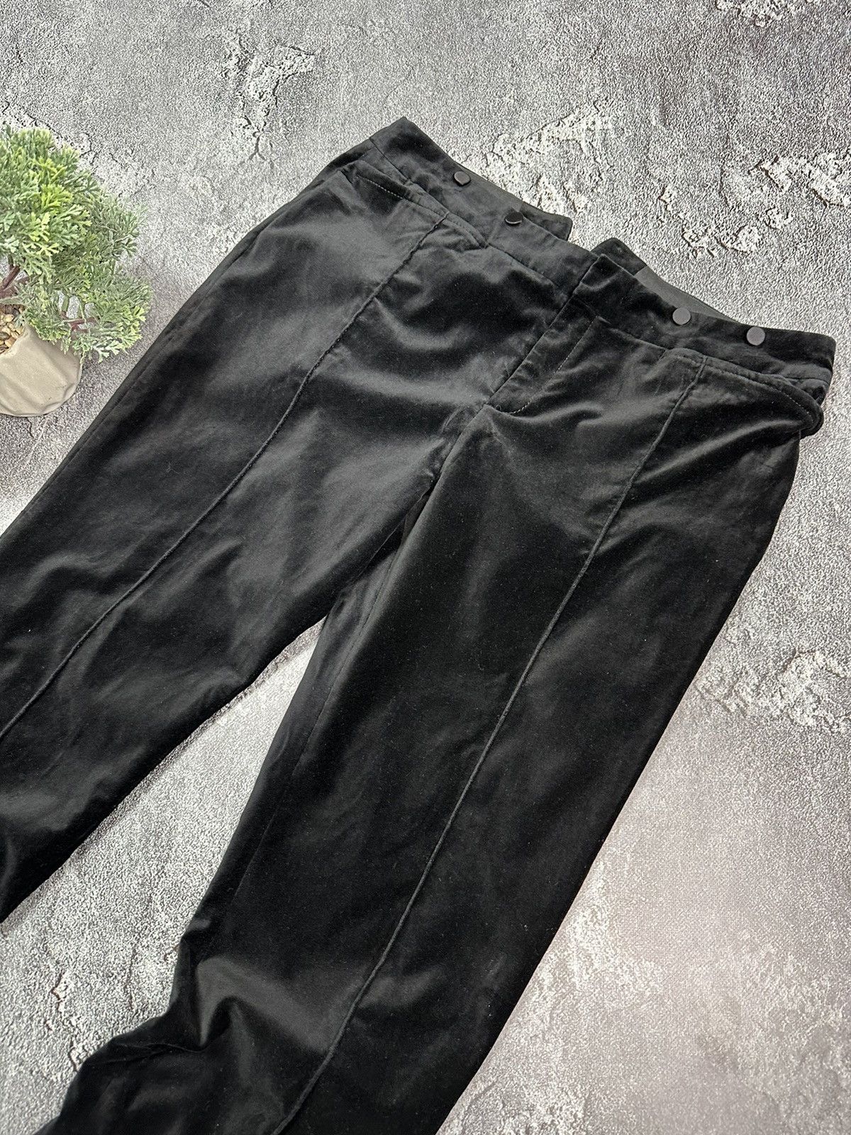 Joseph Joseph velvet pants Women’s Black Velour Luxury Size 28" / US 6 / IT 42 - 2 Thumbnail