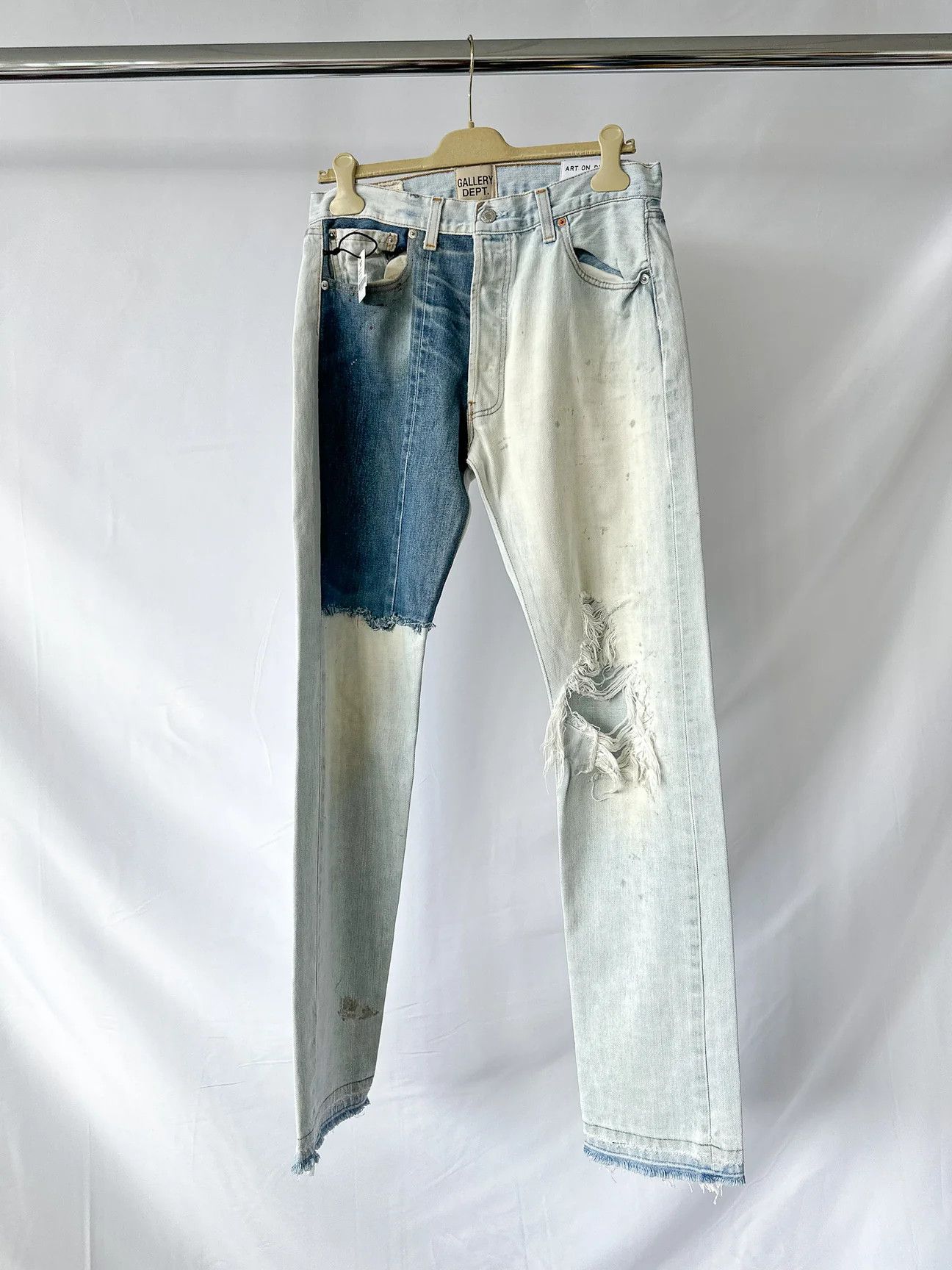 Gallery Dept Levi 501 Ken Reworked Jeans Paint Ripped