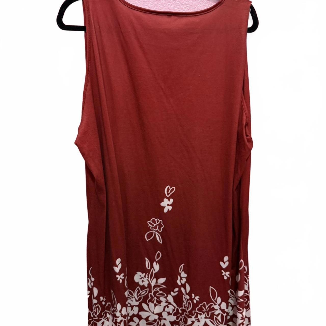 Designer Elegant Floral Sleeveless Top Size M / US 6-8 / IT 42-44 - 2 Thumbnail