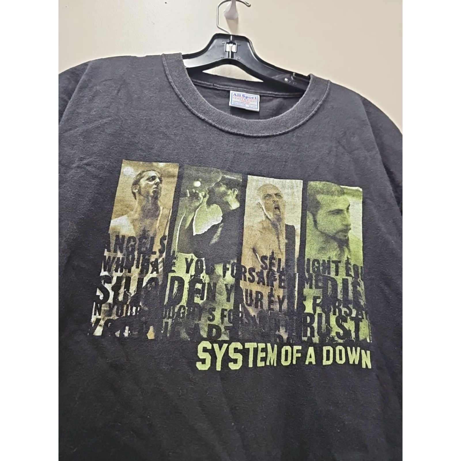 Vintage VINTAGE 90s All Sport System Of A Down Promo Shirt XL Mens Black 90s Fans Size US XL / EU 56 / 4 - 2 Thumbnail