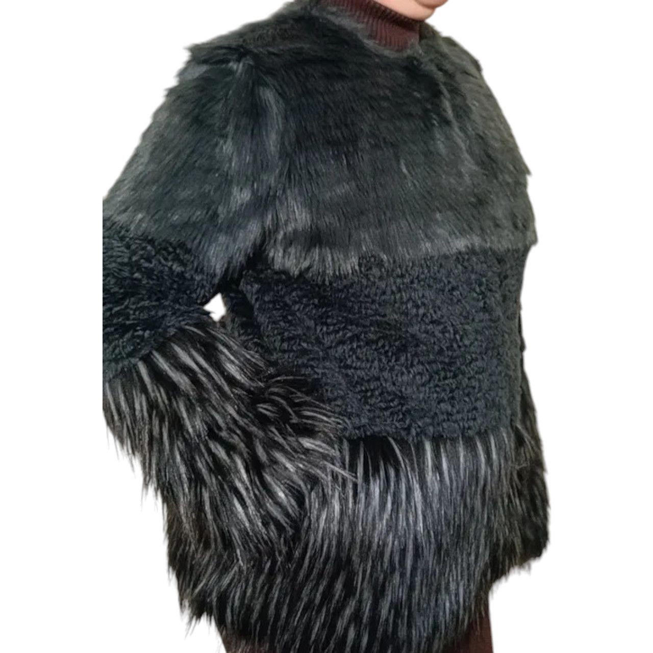 Trussardi Trussardi Jeans Faux Fur Coat 170/88A / IT sz 44 Size M / US 6-8 / IT 42-44 - 2 Thumbnail