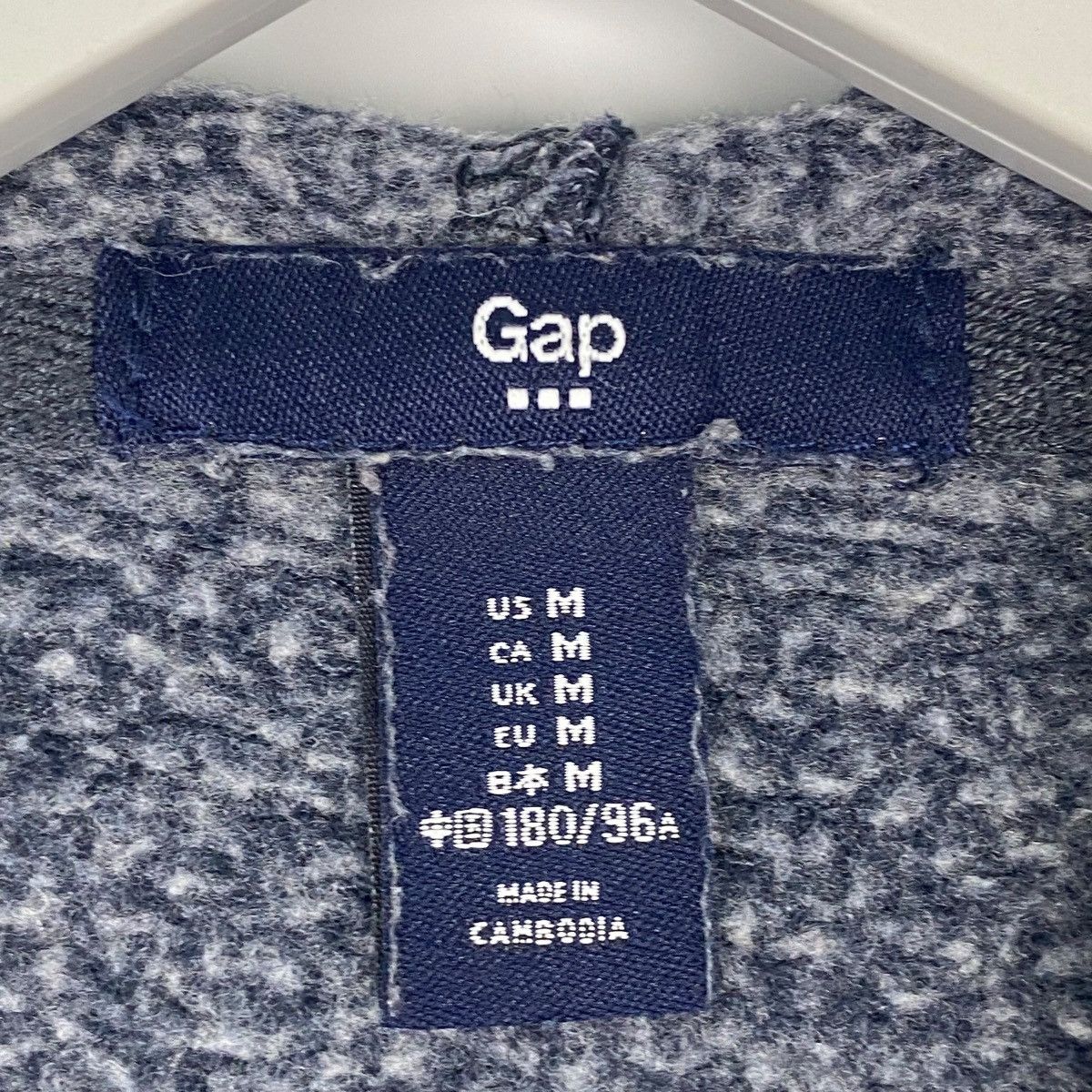 Other Vintage GAP Hoodie Full Zip Big Logo Embroidered NavyBlue Size US M / EU 48-50 / 2 - 5 Thumbnail