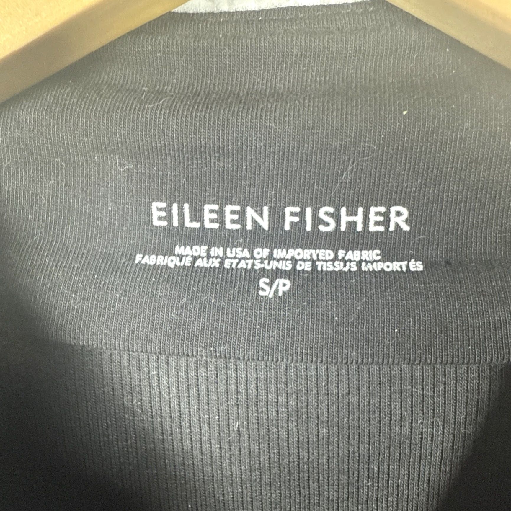 Eileen Fisher Eileen Fisher Black Snap Button Jacket Womens Organic Cotton Blend Size S/P Size S / US 4 / IT 40 - 3 Thumbnail