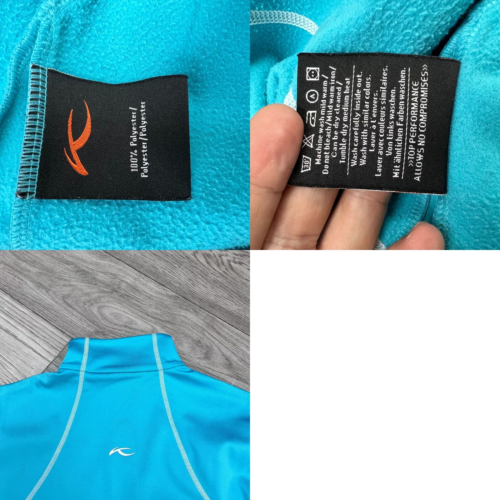 KJUS Kjus Systems Jumper Women's Size L Long Sleeve Zip Turquoise Activewear Shirt Womens L Jumper Size L / US 10 / IT 46 - 8 Thumbnail