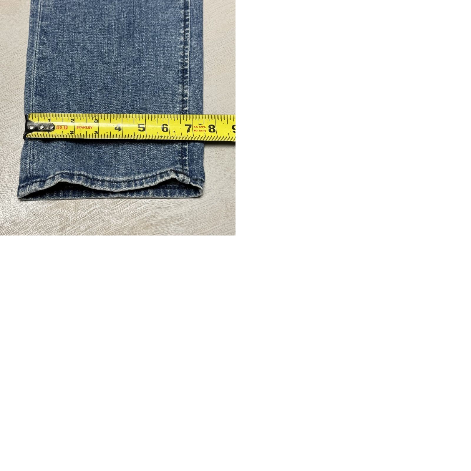 True Religion True Religion Rocco Relaxed Skinny Straight Jeans Mens 42x33 Light Wash Blue 90s Hip Hop Logo Comfort Pockets Stretch Regular 34? Size US 42 / EU 58 - 9 Thumbnail