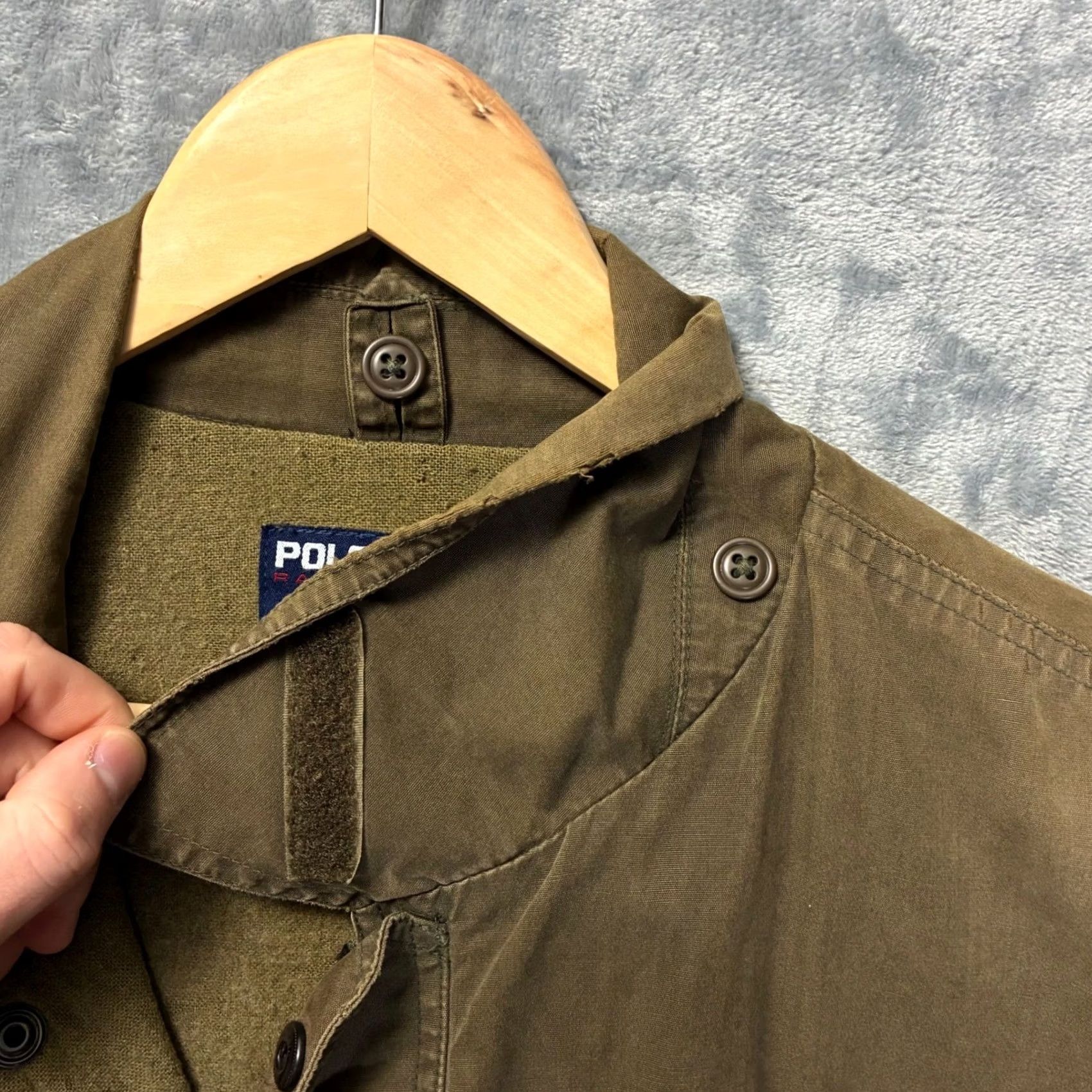 Polo Ralph Lauren VINTAGE Polo Ralph Lauren Sport Utility Field Jacket Wool Lined Green Olive mens L Jacket Size US L / EU 52-54 / 3 - 7 Thumbnail
